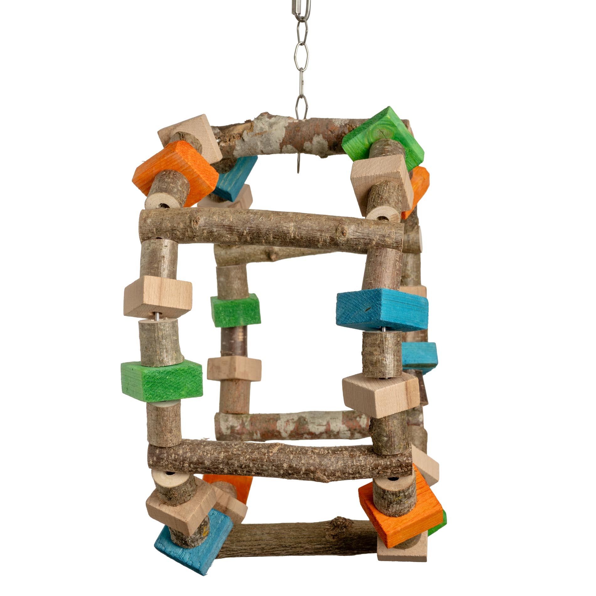 rico-s-futterkiste-schaukel-und-spielrad-papageienspielzeug-30-cm image 2