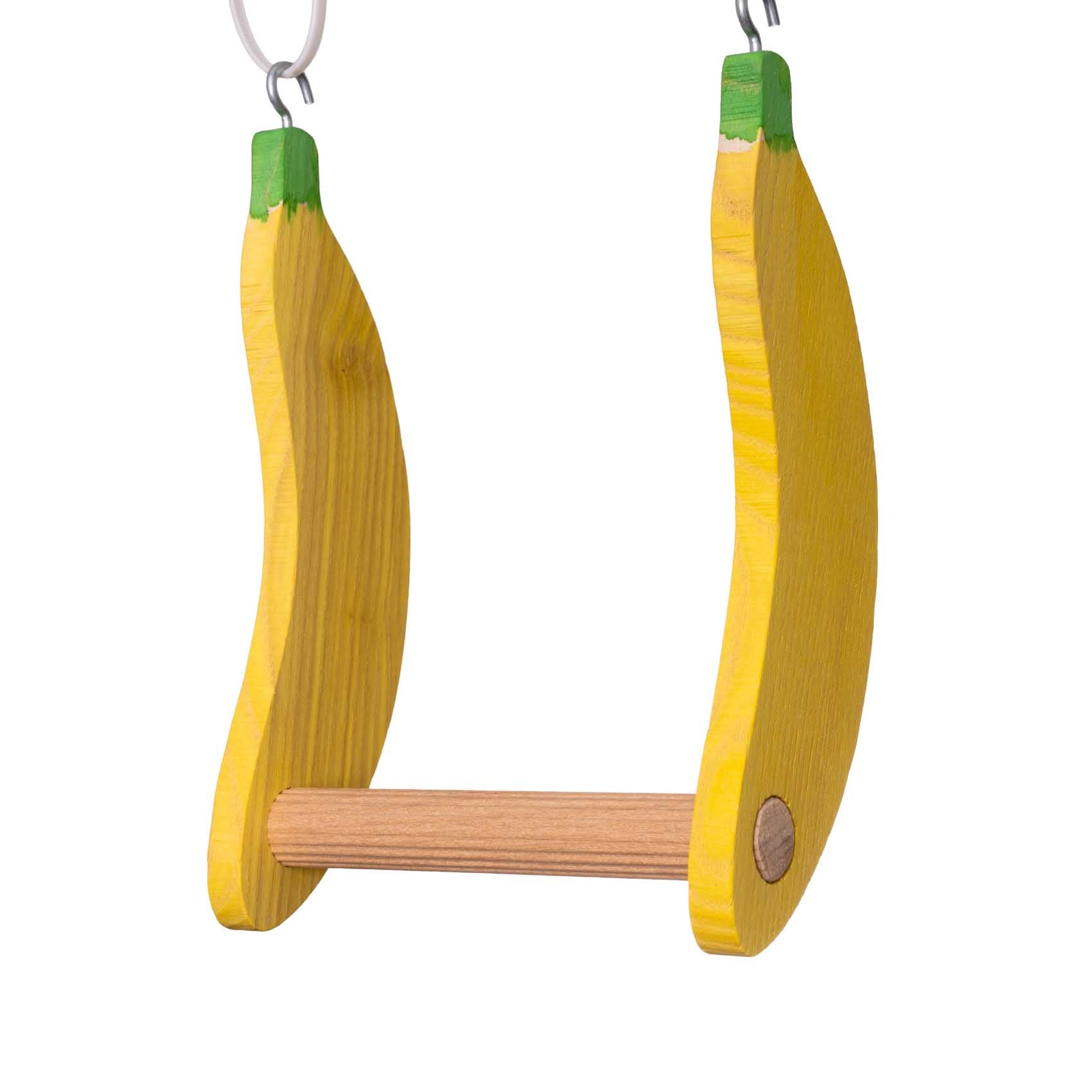 rico-s-futterkiste-bananen-schaukel-sittichspielzeug-hartholz image 2