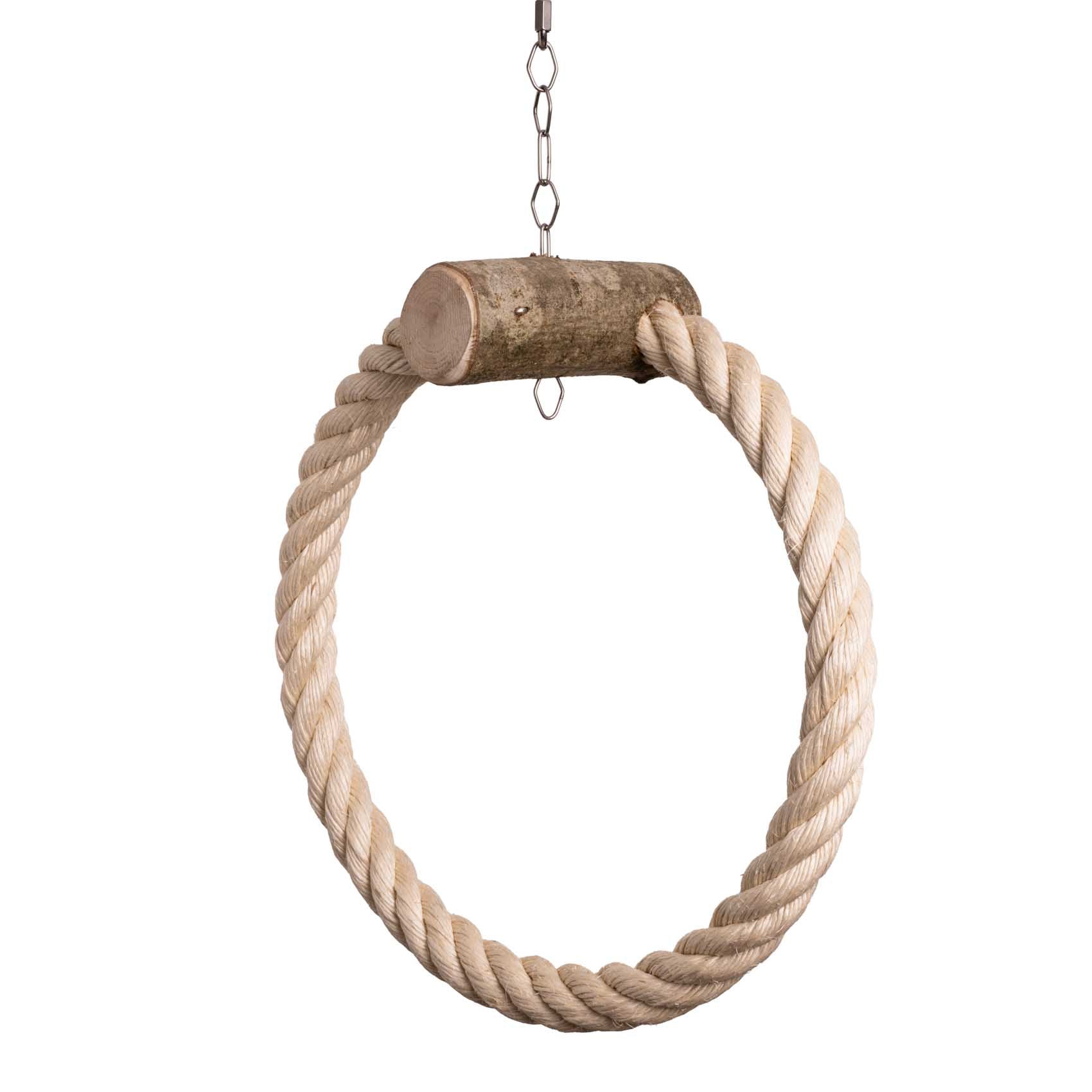 rico-s-futterkiste-ringschaukel-sisal-30-cm-papageienschaukel image 1