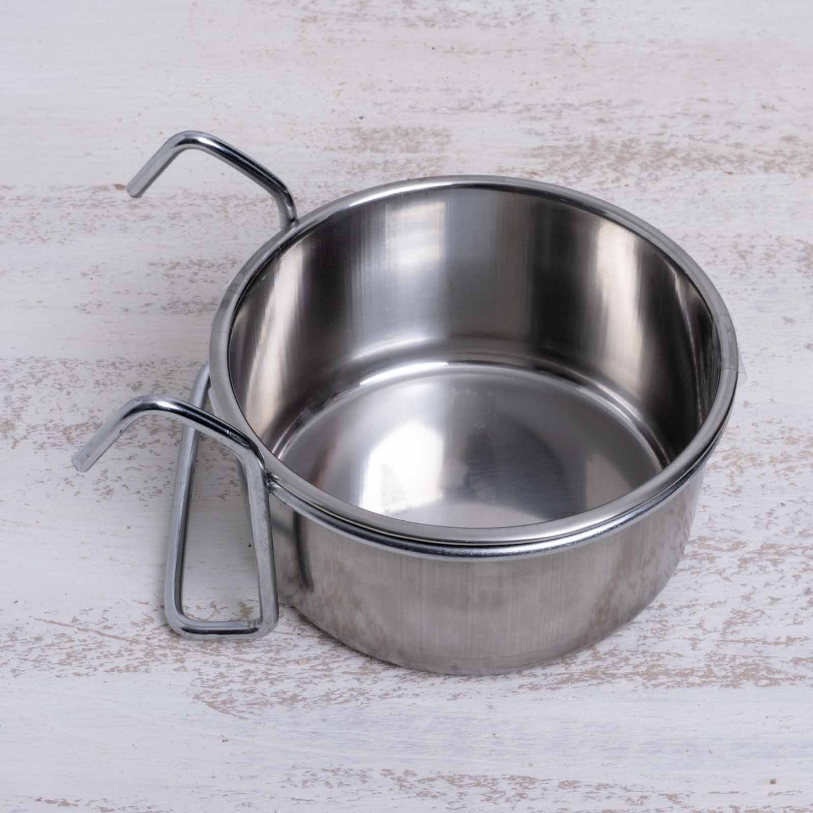 rico-s-futterkiste-volierenzubeh-r-edelstahlnapf-9cm-300ml-rostfrei image 1