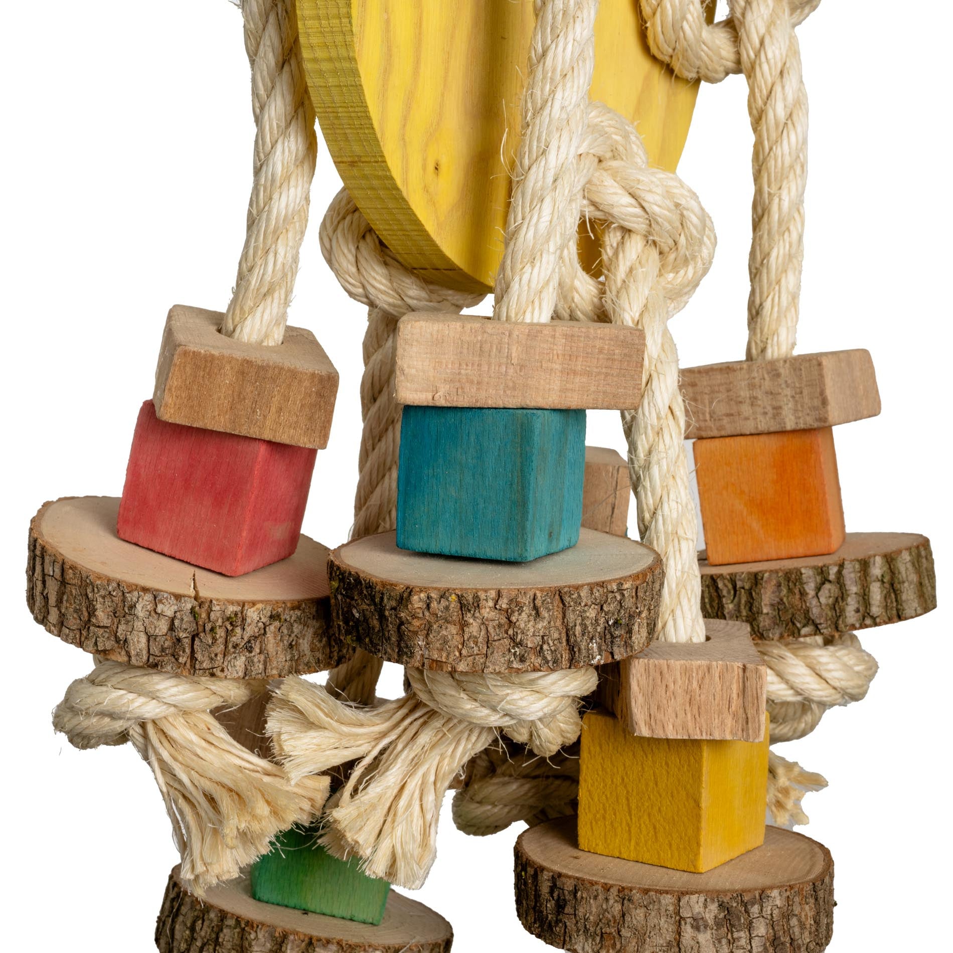 rico-s-futterkiste-knabber-ananas-xl-hartholz-papageienspielzeug image 2