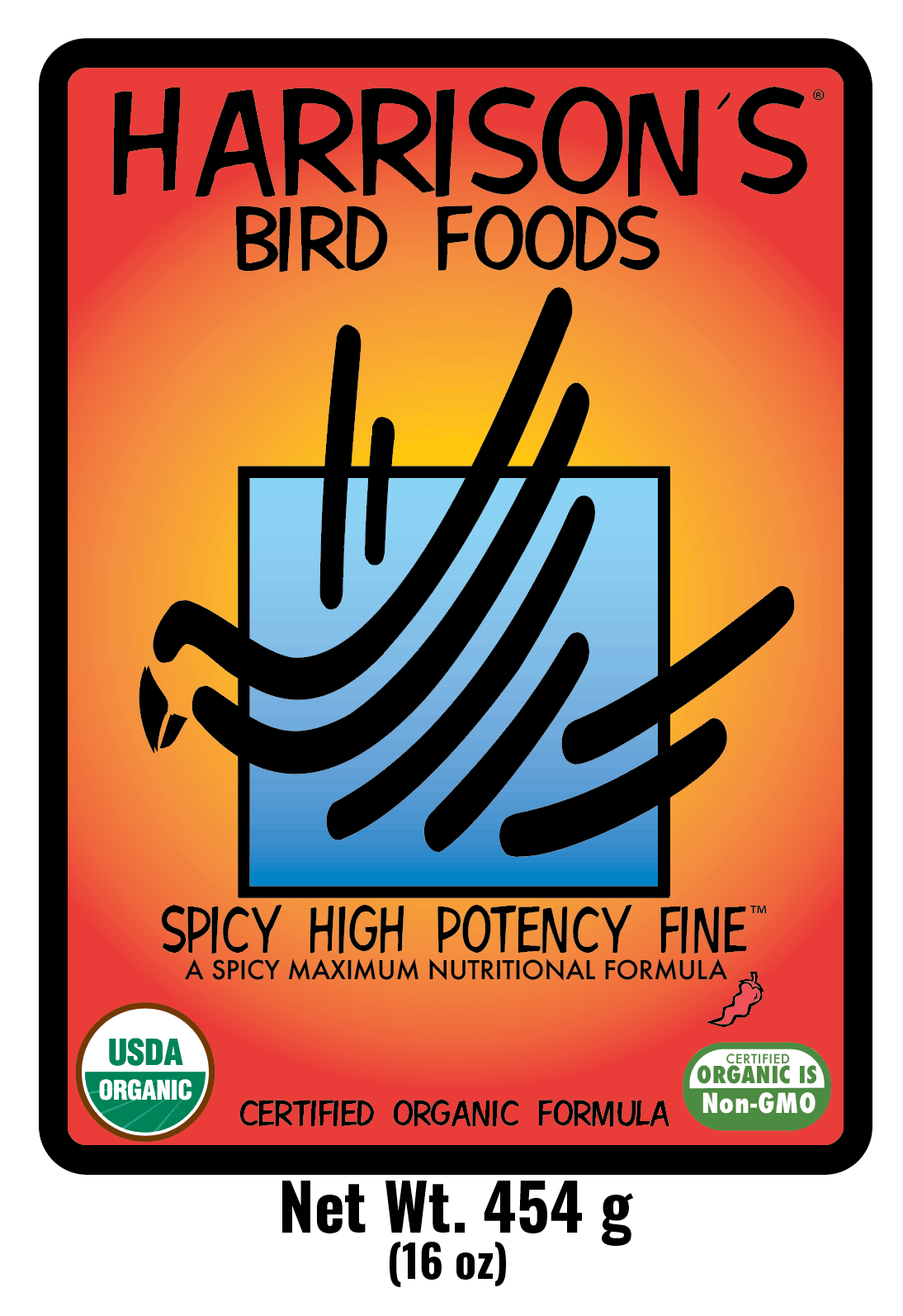harrison-high-potency-fine-vogelfutter-scharf-fein-bio-papagei image 2