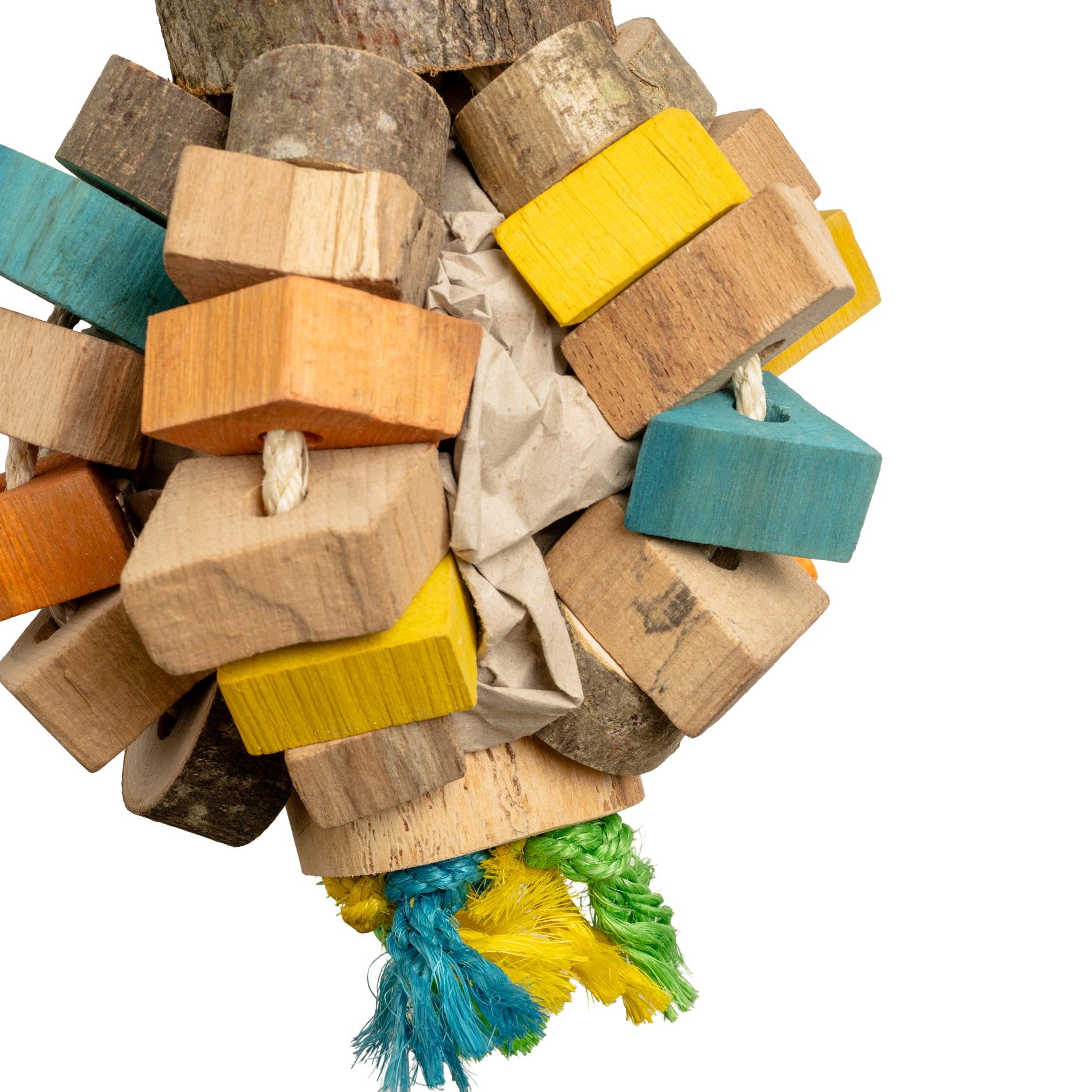 rico-s-futterkiste-schredderkugel-papageienspielzeug-sisal-45-cm image 2