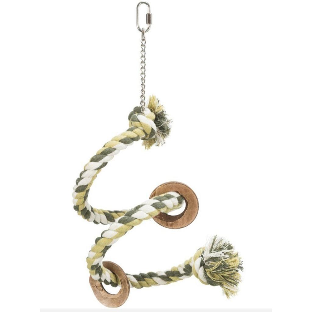 rico-s-futterkiste-tau-sitzspirale-papageienspielzeug-50-cm-baumwolle image 3