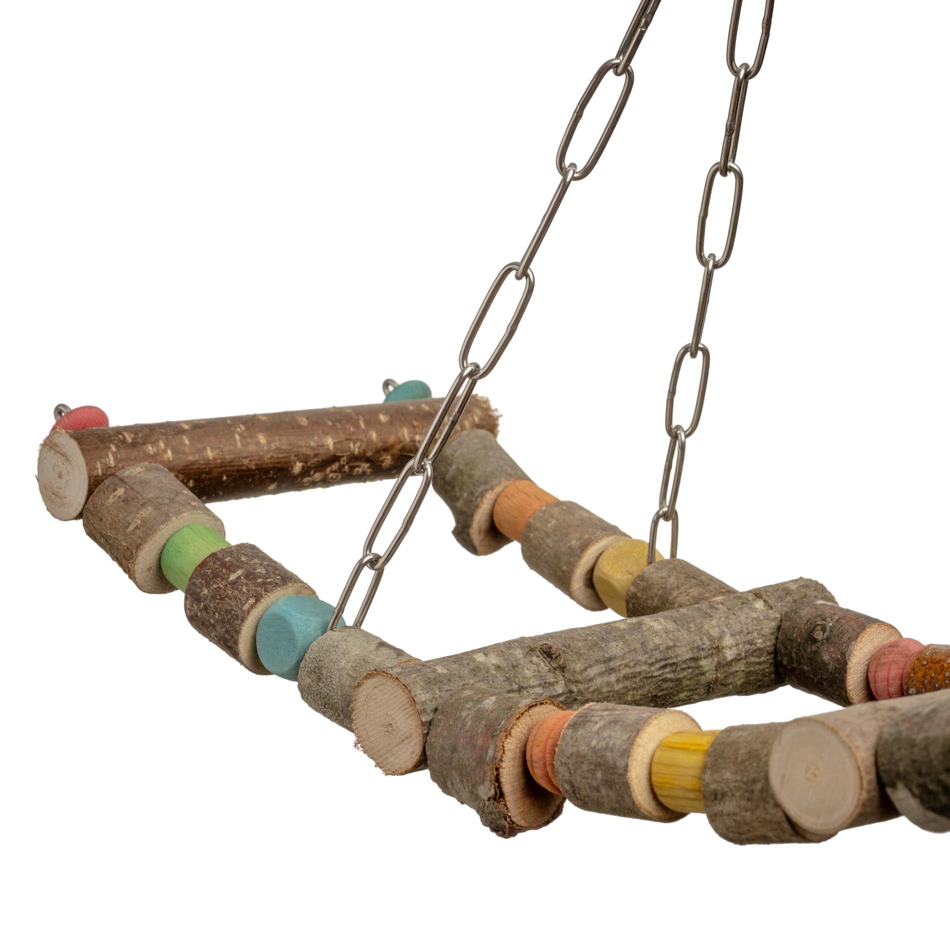 rico-s-futterkiste-wellensittichschaukel-wippe-4-sitzstangen-holz image 2