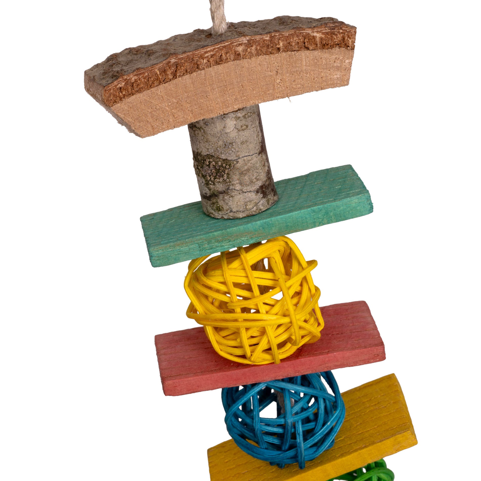 rico-s-futterkiste-mini-kugel-strick-wellensittichspielzeug image 3