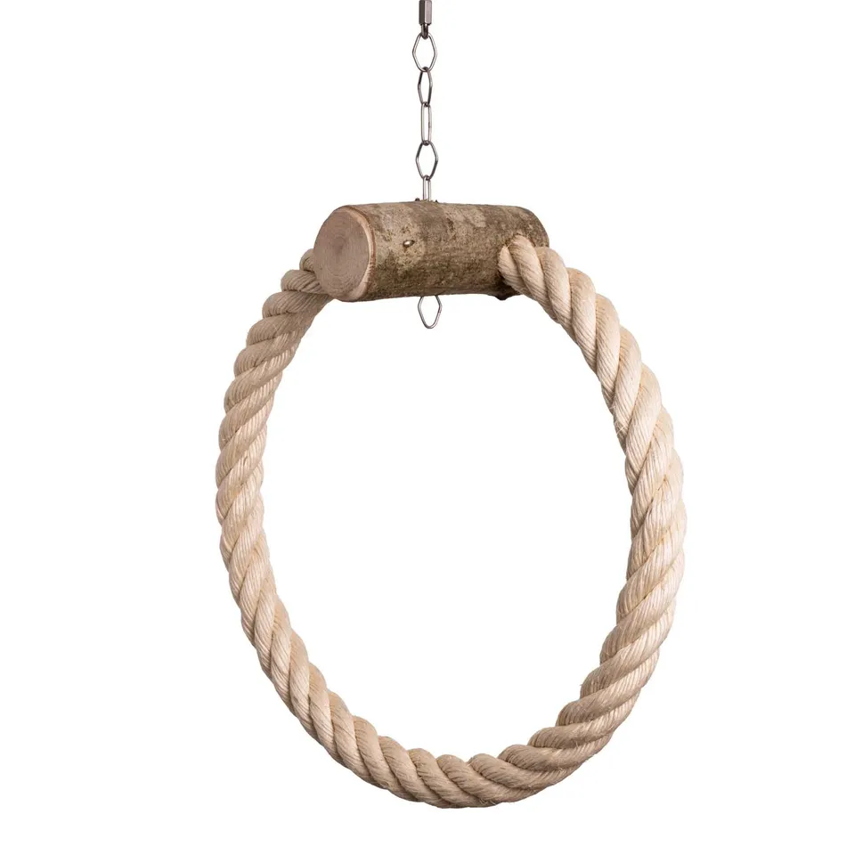 rico-s-futterkiste-ringschaukel-sisal-30-cm-papageienschaukel image 1