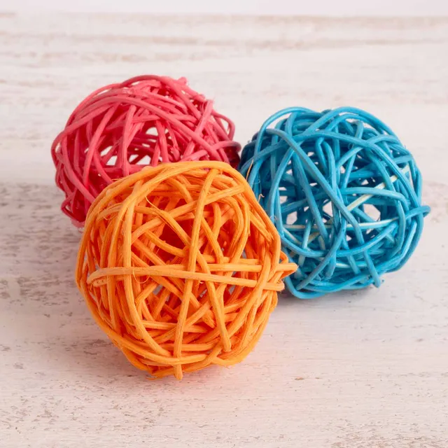 rico-s-futterkiste-rankenkugel-5-cm-spielzeug-bunt-sittich-papagei image 1