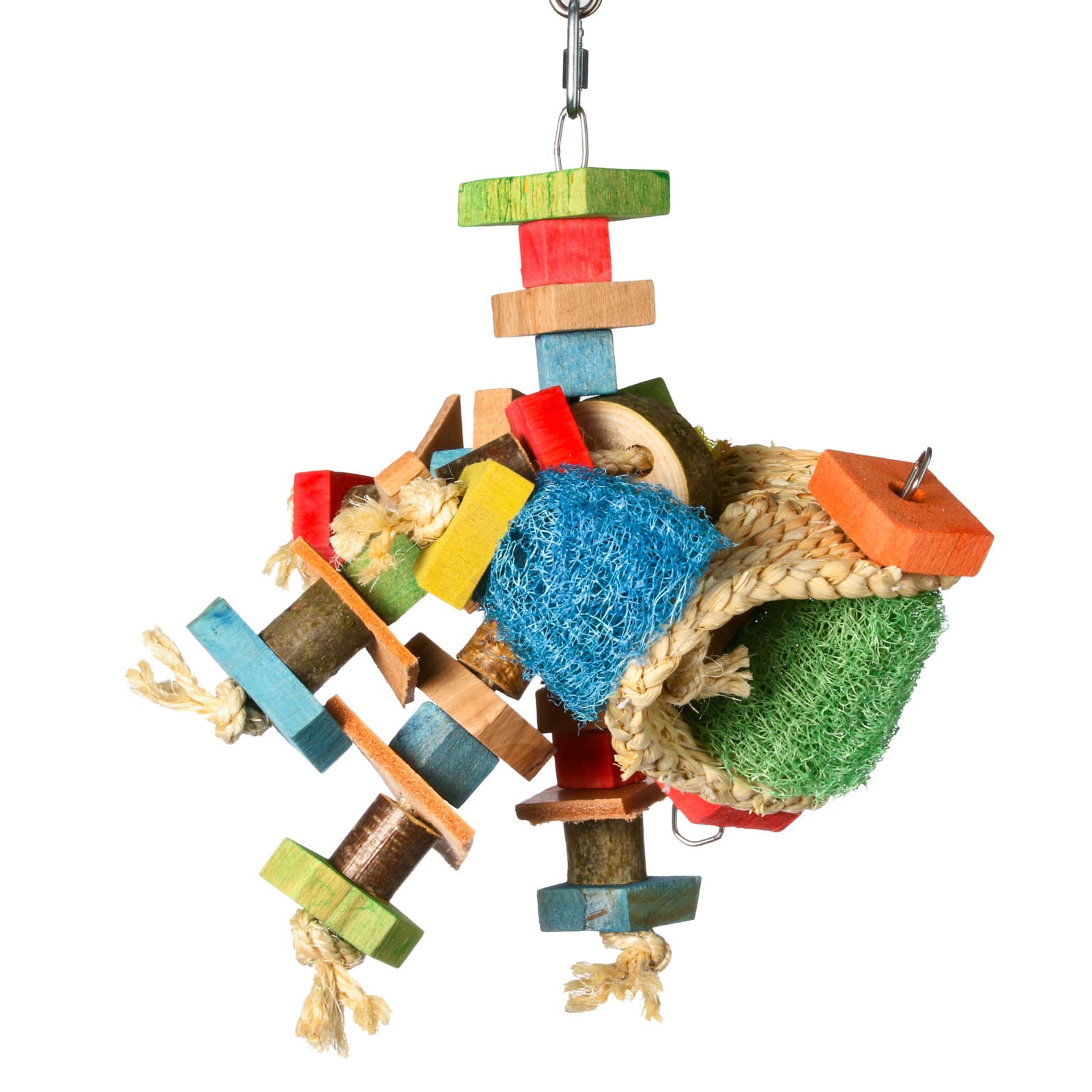 rico-s-futterkiste-sputnik-strohteppich-papageienspielzeug-35-cm image 1