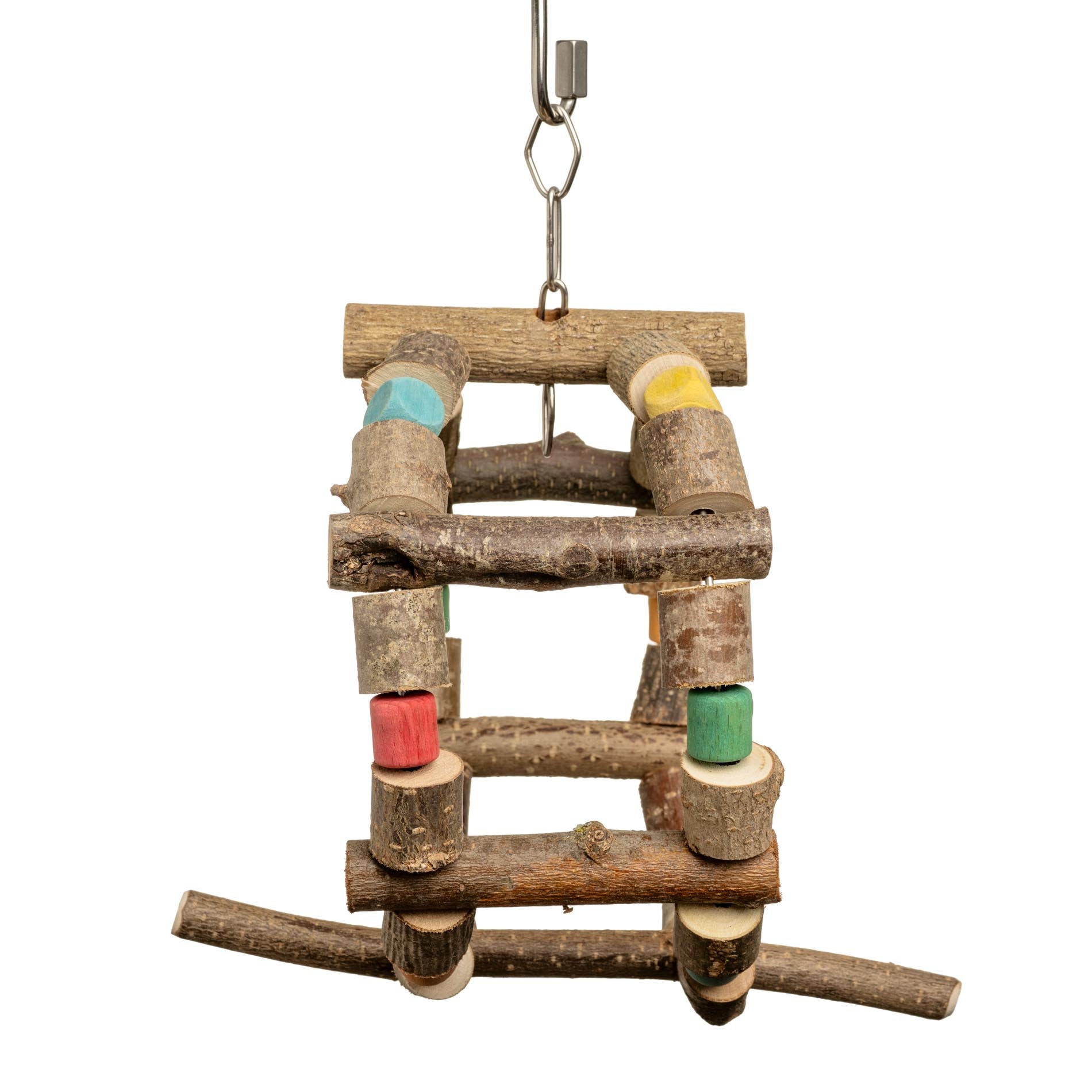 rico-s-futterkiste-sittich-schaukelrad-natur-vogelspielzeug-holz image 2