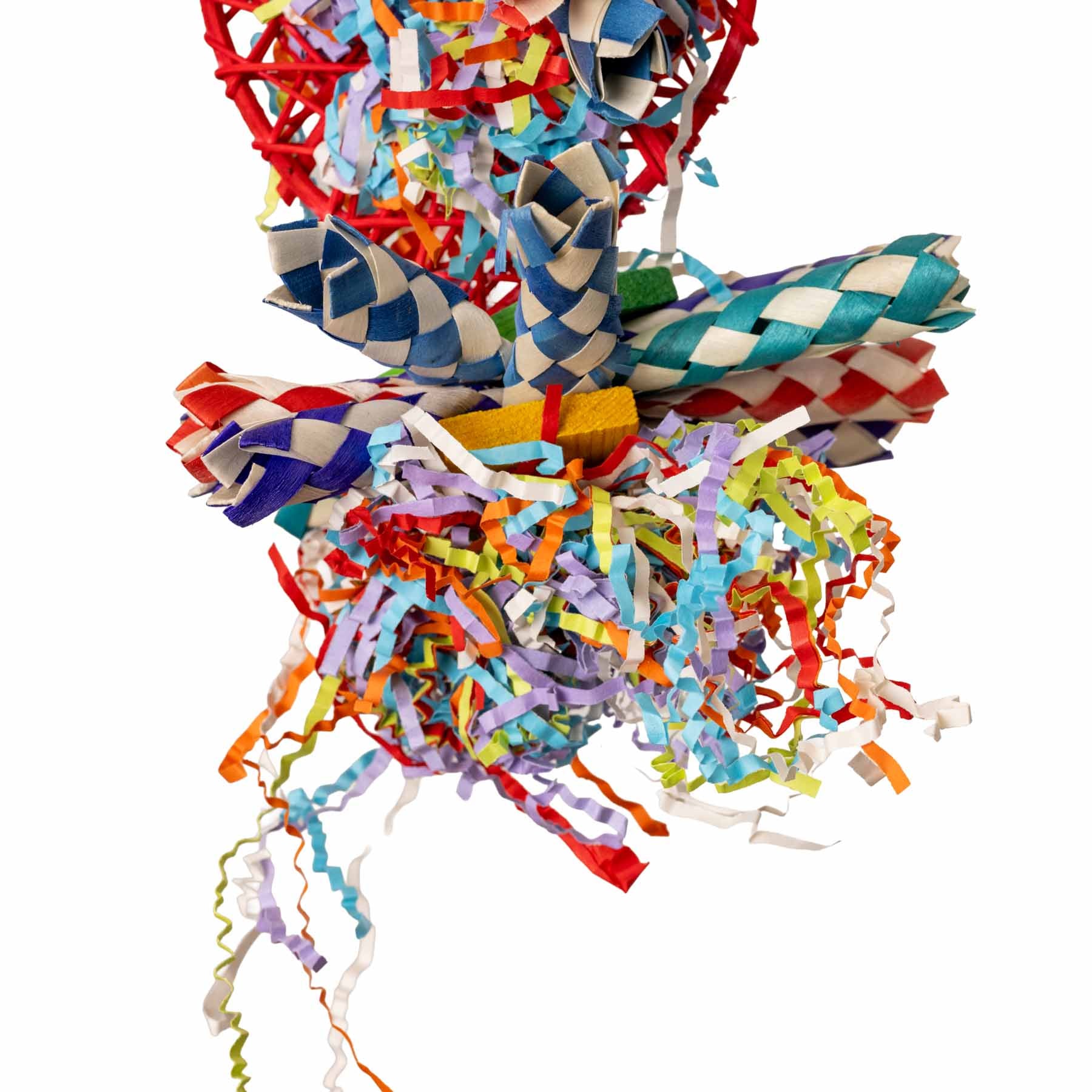 rico-s-futterkiste-shredding-surprise-tower-vogelspielzeug-foraging image 2