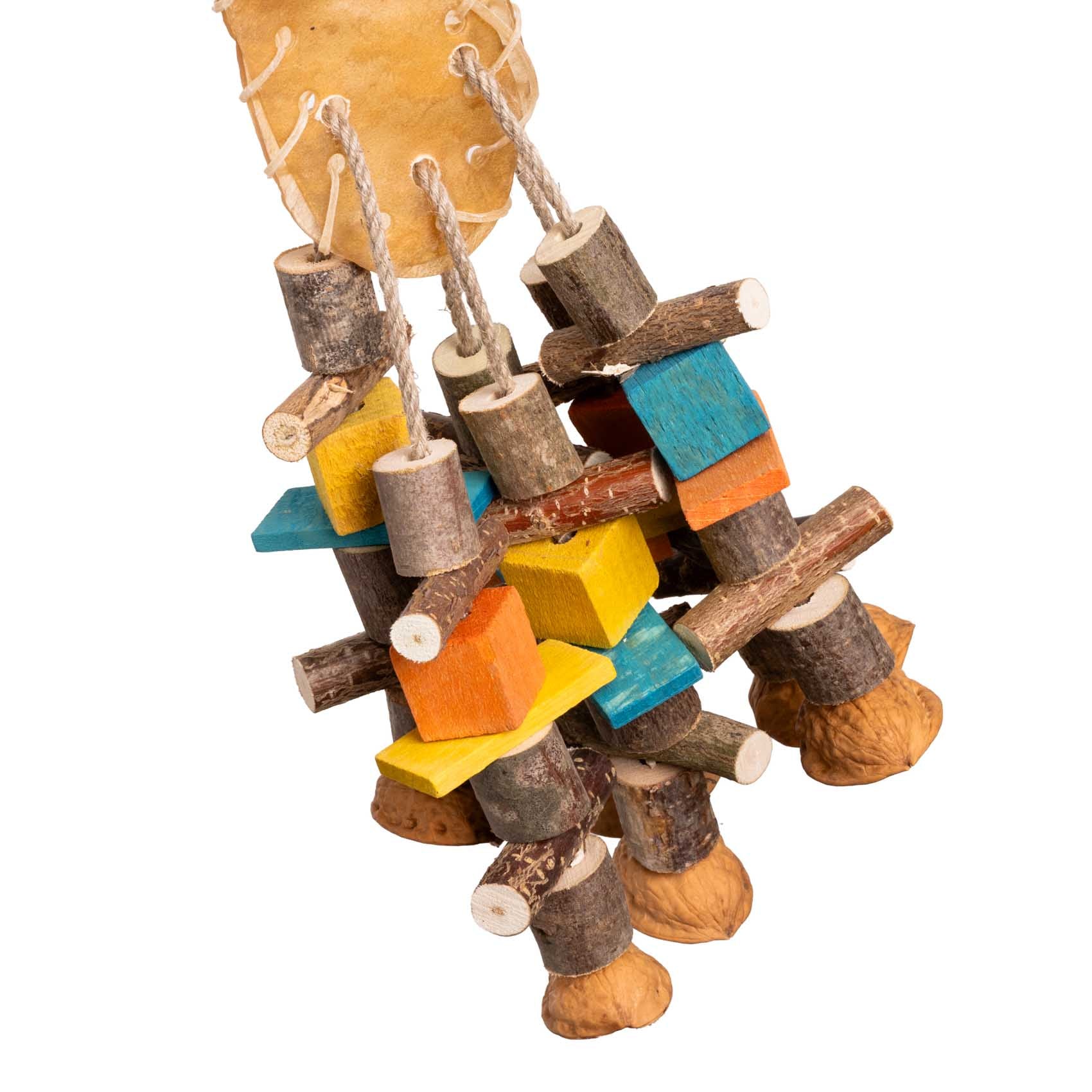 rico-s-futterkiste-kauschuh-knabberholz-papageienspielzeug image 2