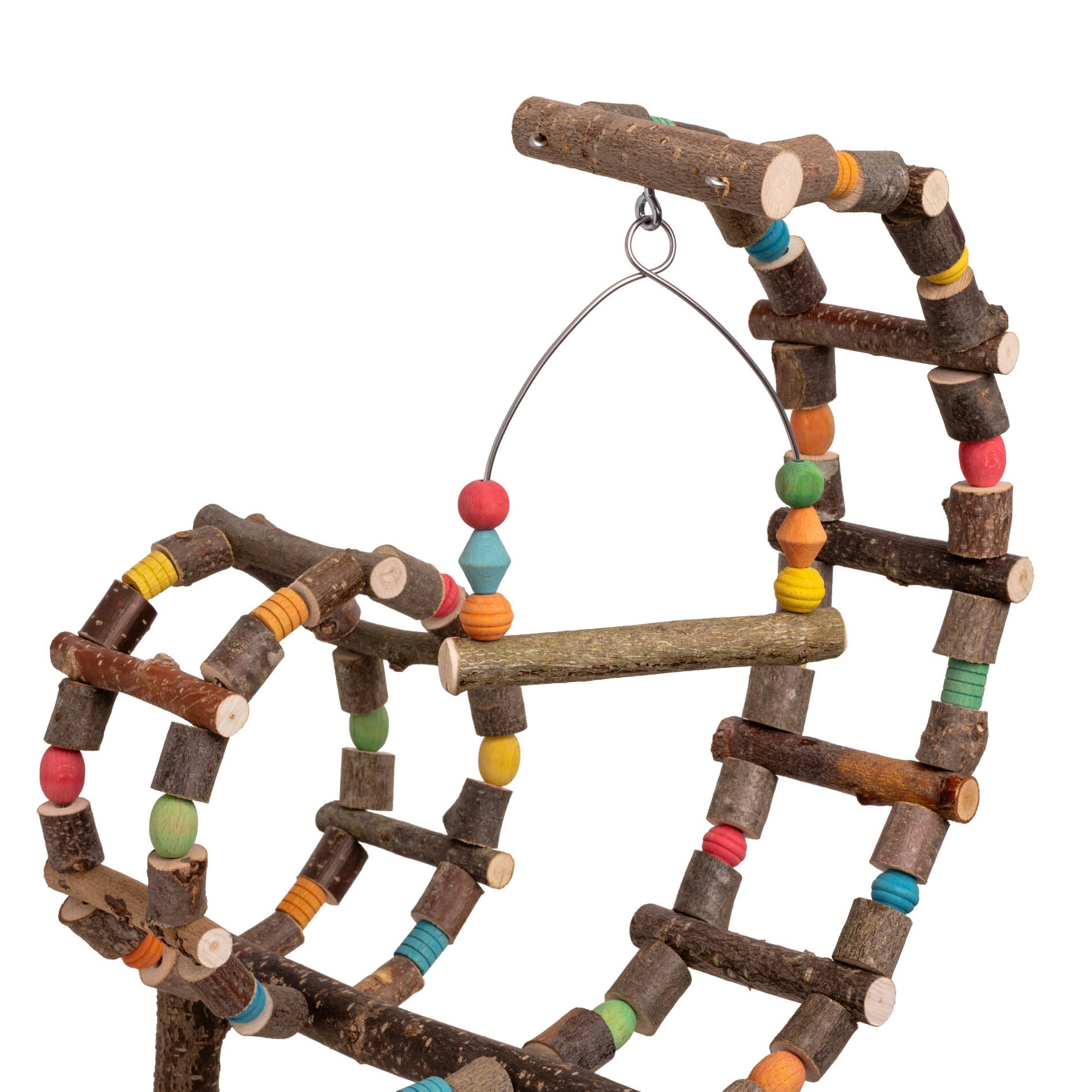 rico-s-futterkiste-sittich-spielplatz-rondo-vogelspielzeug-holz image 3