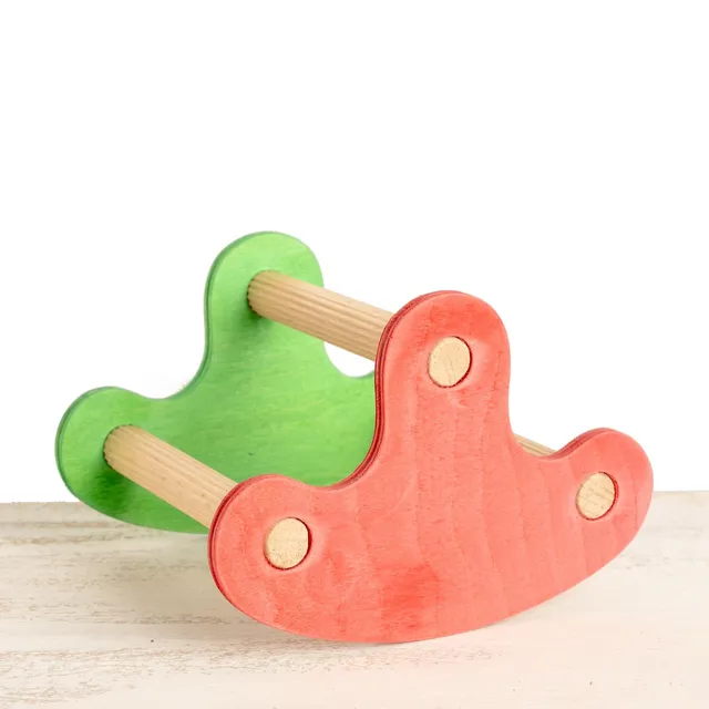 rico-s-futterkiste-bunte-schaukel-wippe-sittichspielzeug-holz image 1