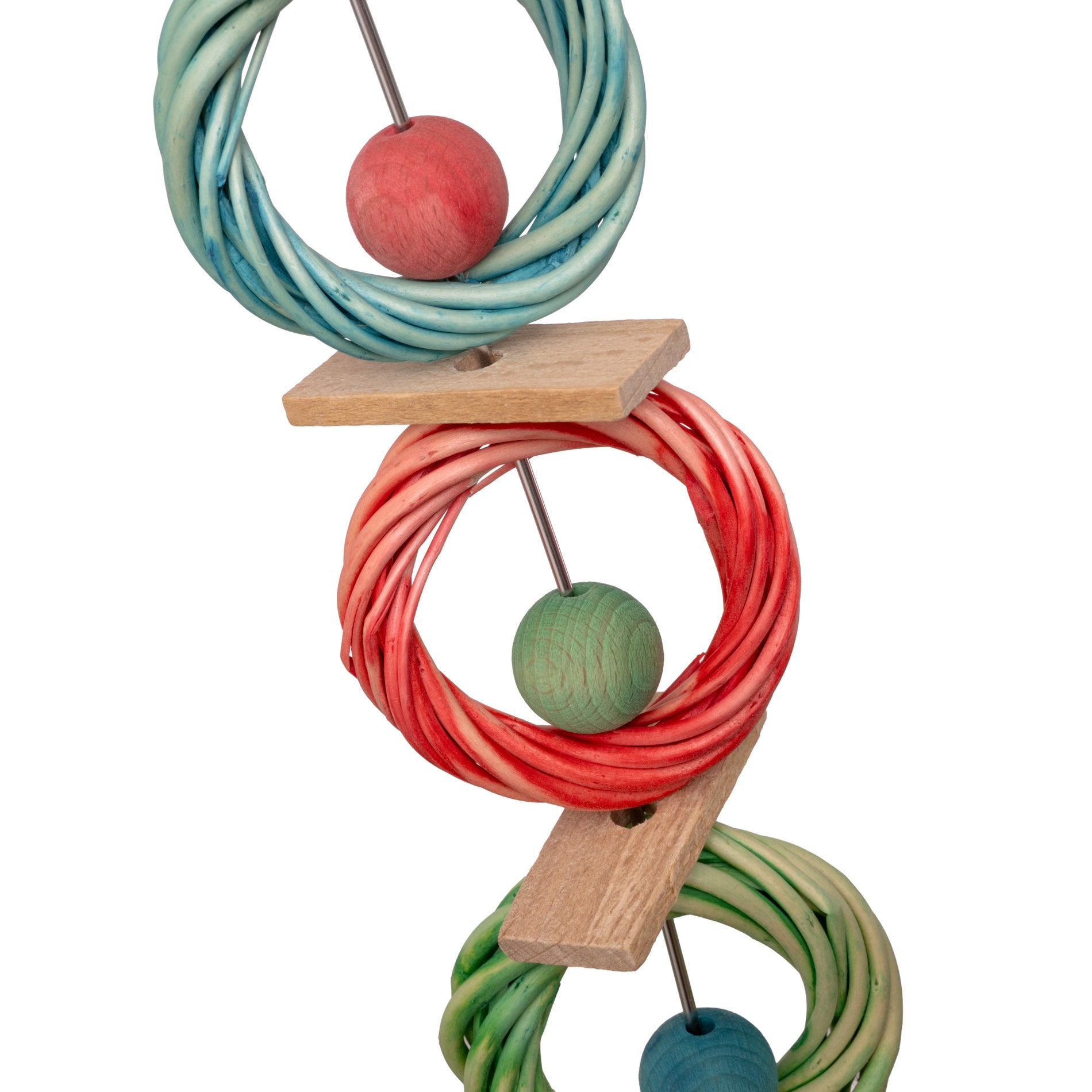 rico-s-futterkiste-bunte-weidenringe-sittichspielzeug-25-cm-weide image 2