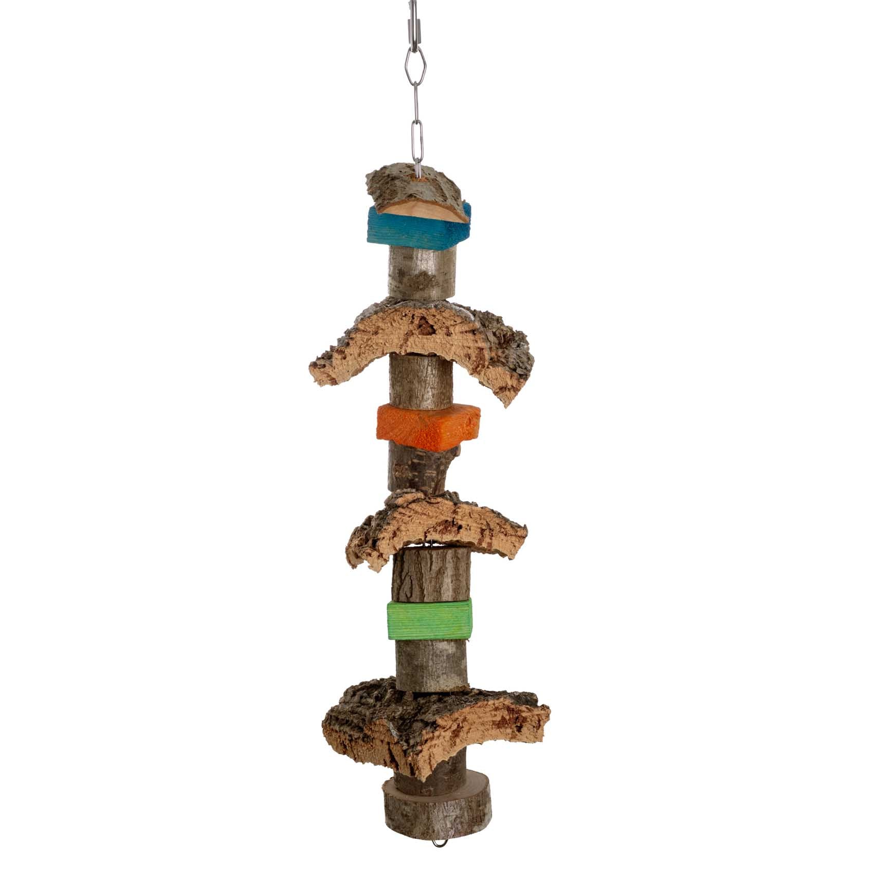 rico-s-nature-wood-kork-knabberkette-papageienspielzeug-50-cm image 1