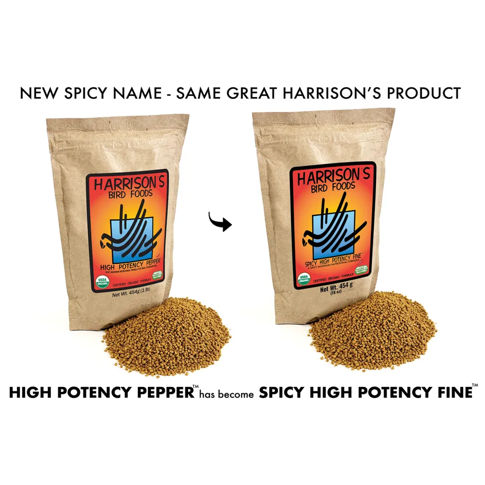harrison-high-potency-fine-vogelfutter-scharf-fein-bio-papagei image 1