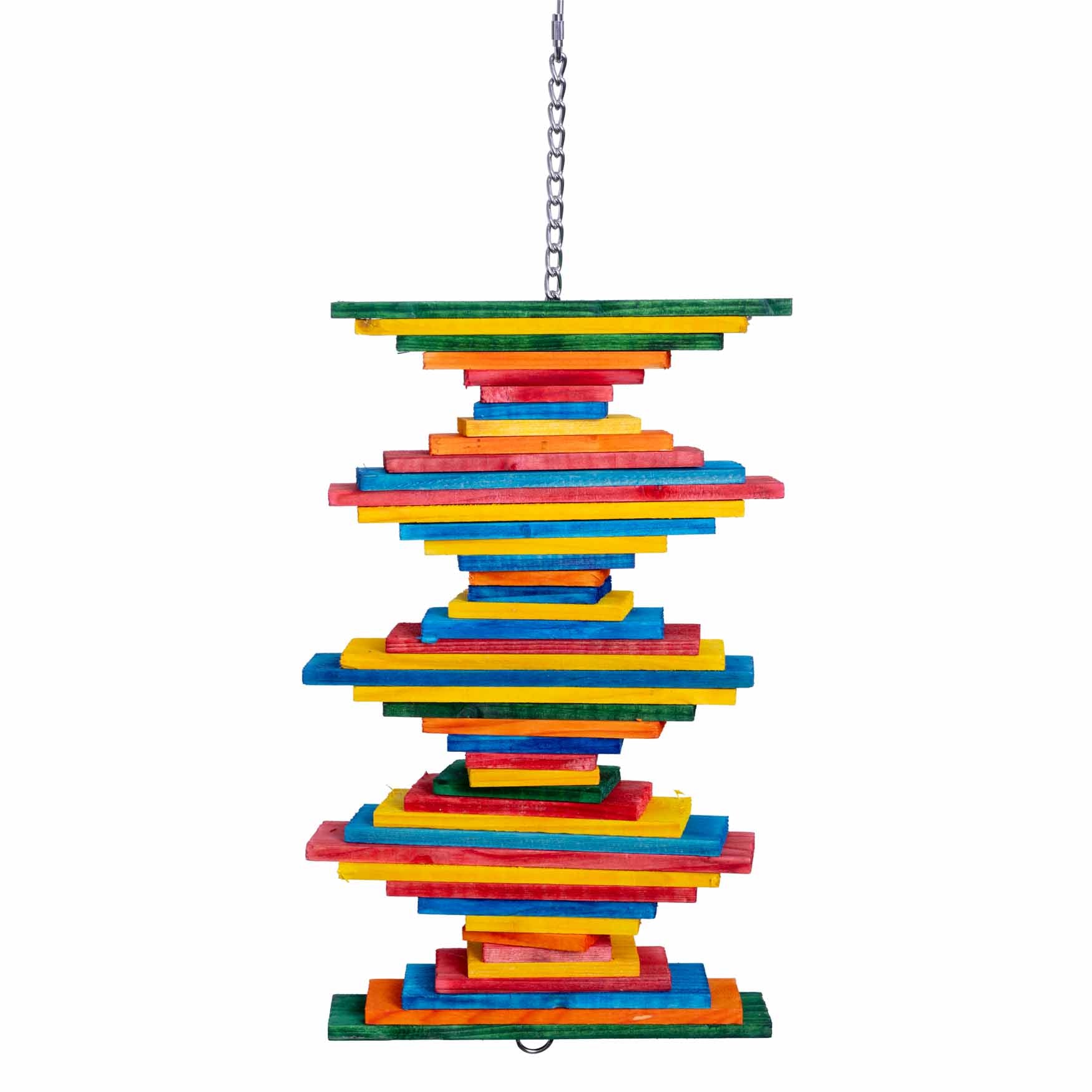 rico-s-futterkiste-turm-pharaon-holzspielzeug-40-cm-papagei image 4