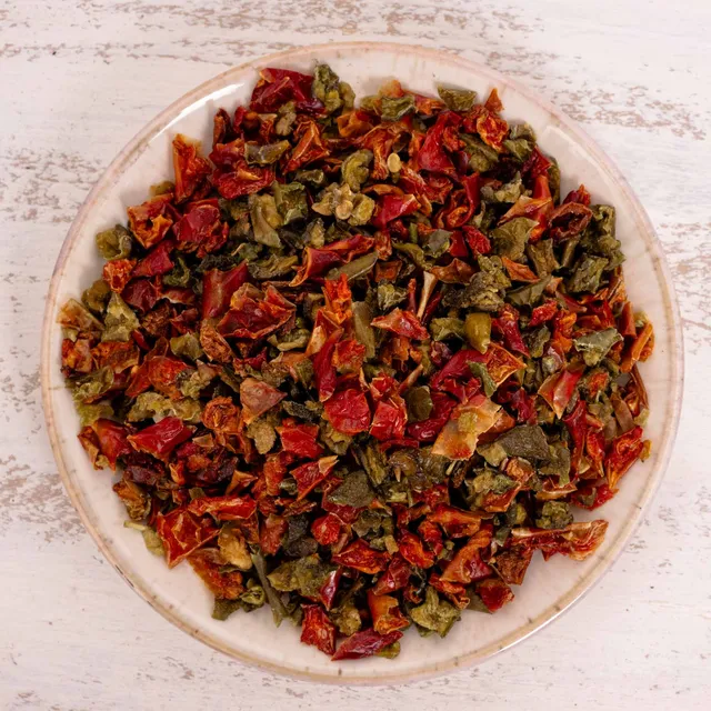 rico-s-futterkiste-paprika-rot-gr-n-80-g-erg-nzungsfutter image 1
