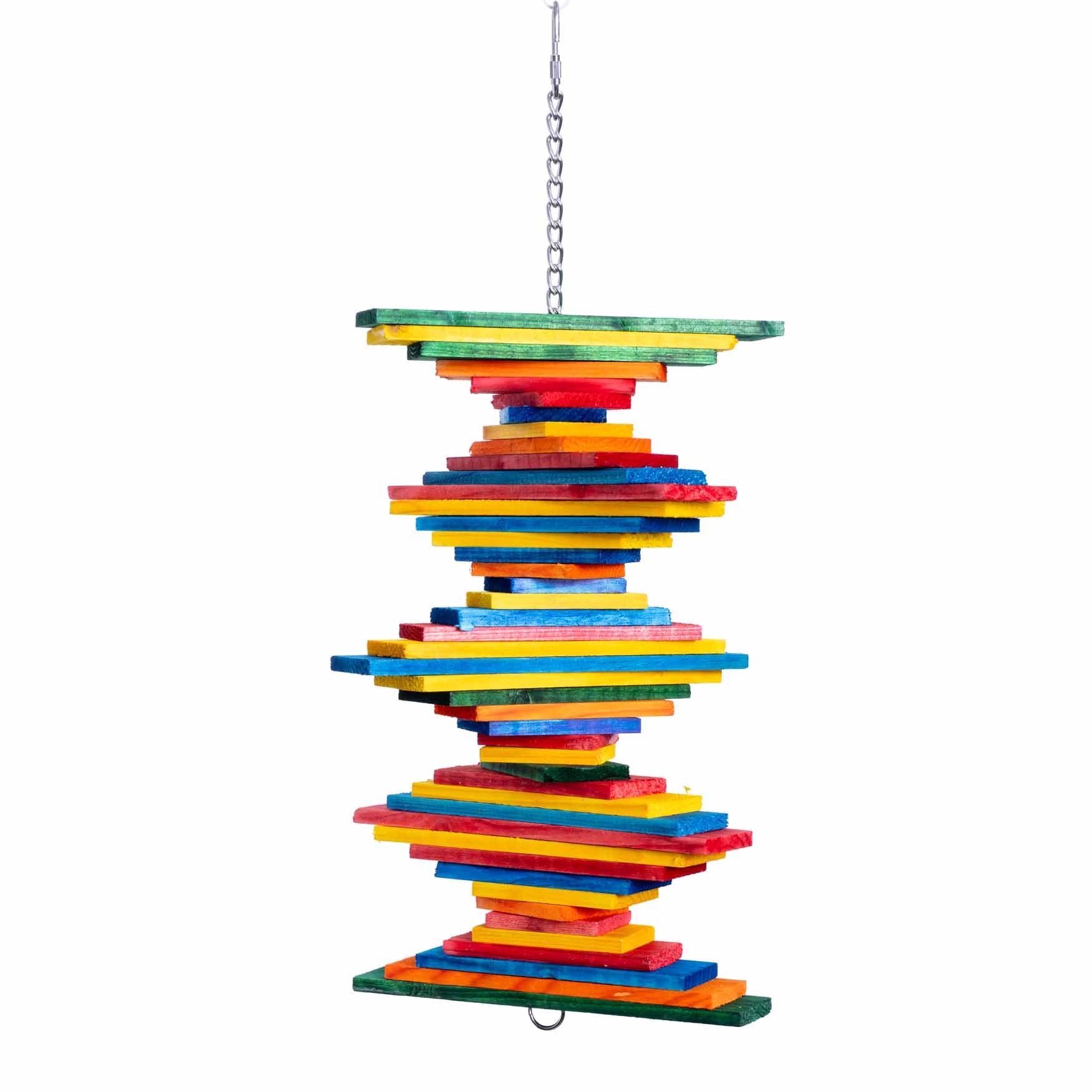 rico-s-futterkiste-turm-pharaon-holzspielzeug-40-cm-papagei image 1