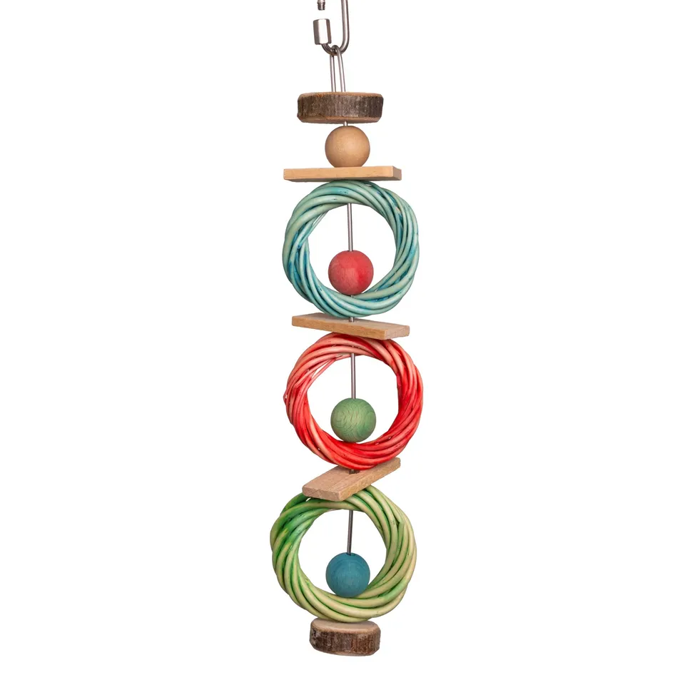 rico-s-futterkiste-bunte-weidenringe-sittichspielzeug-25-cm-weide image 1