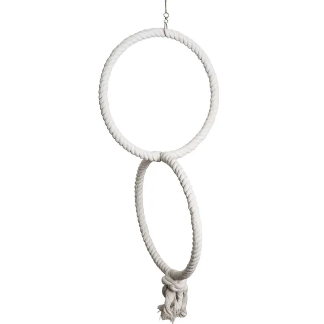 rico-s-futterkiste-baumwoll-doppelring-34-cm-papageienspielzeug image 1
