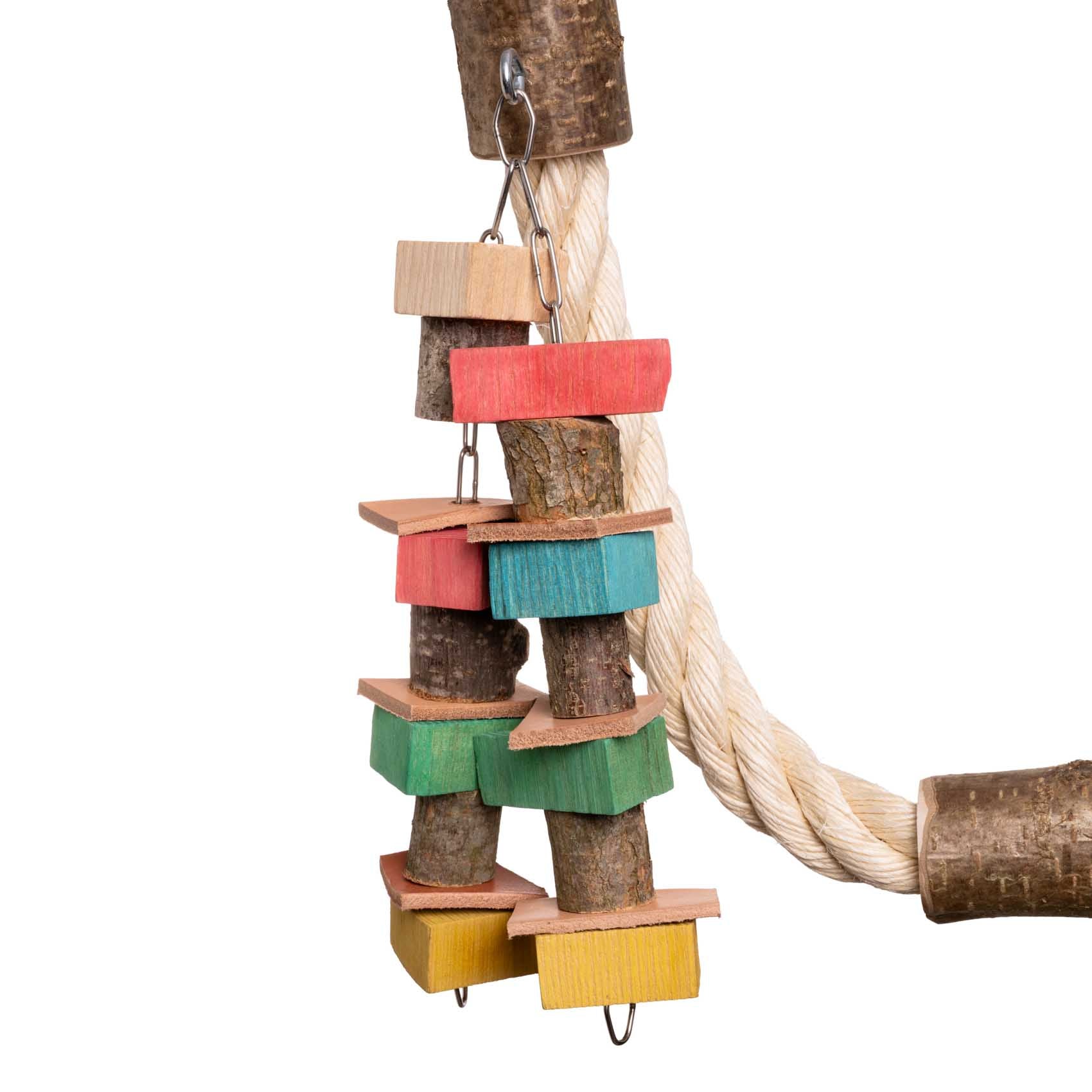 rico-s-futterkiste-sisalschaukel-papageienspielzeug-natursitzast image 2