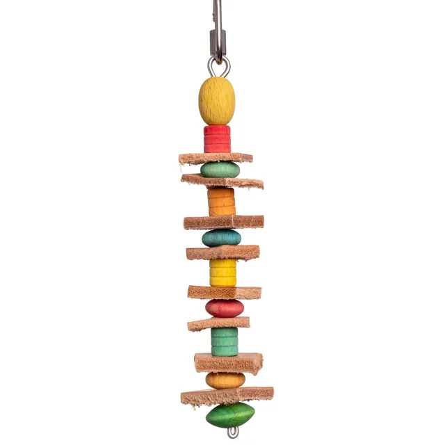 rico-s-futterkiste-lederspielzeug-mini-wellensittich-12-cm image 1
