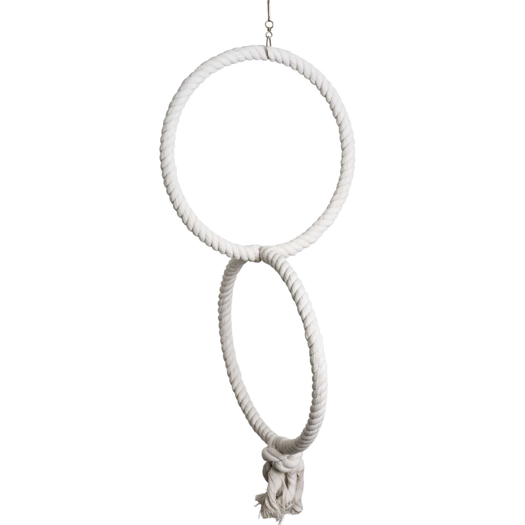 rico-s-futterkiste-baumwoll-doppelring-34-cm-papageienspielzeug image 1