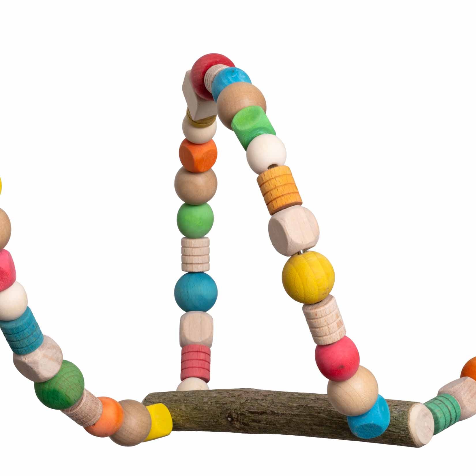 rico-s-futterkiste-sittich-schaukel-welle-holzspielzeug-sittiche image 3