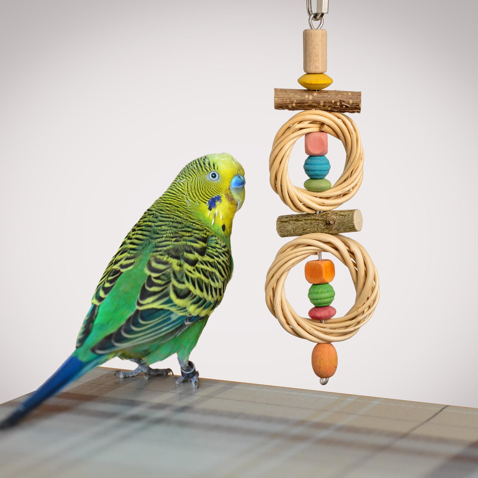 rico-s-futterkiste-weidenringe-holzperlen-sittichspielzeug-25-cm image 2