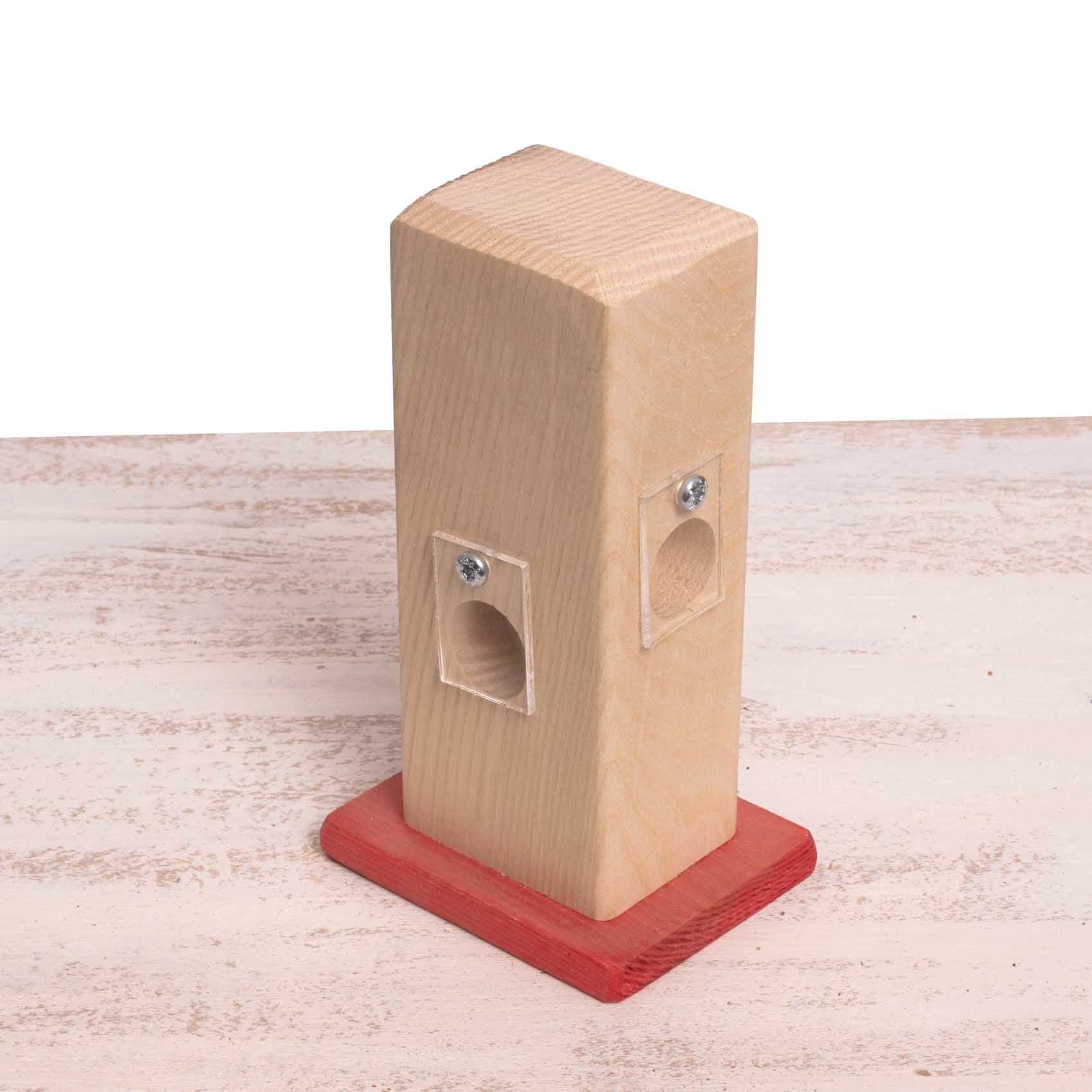 rico-s-futterkiste-versteckspielturm-intelligenzspielzeug-f-r-sittiche-holz image 2