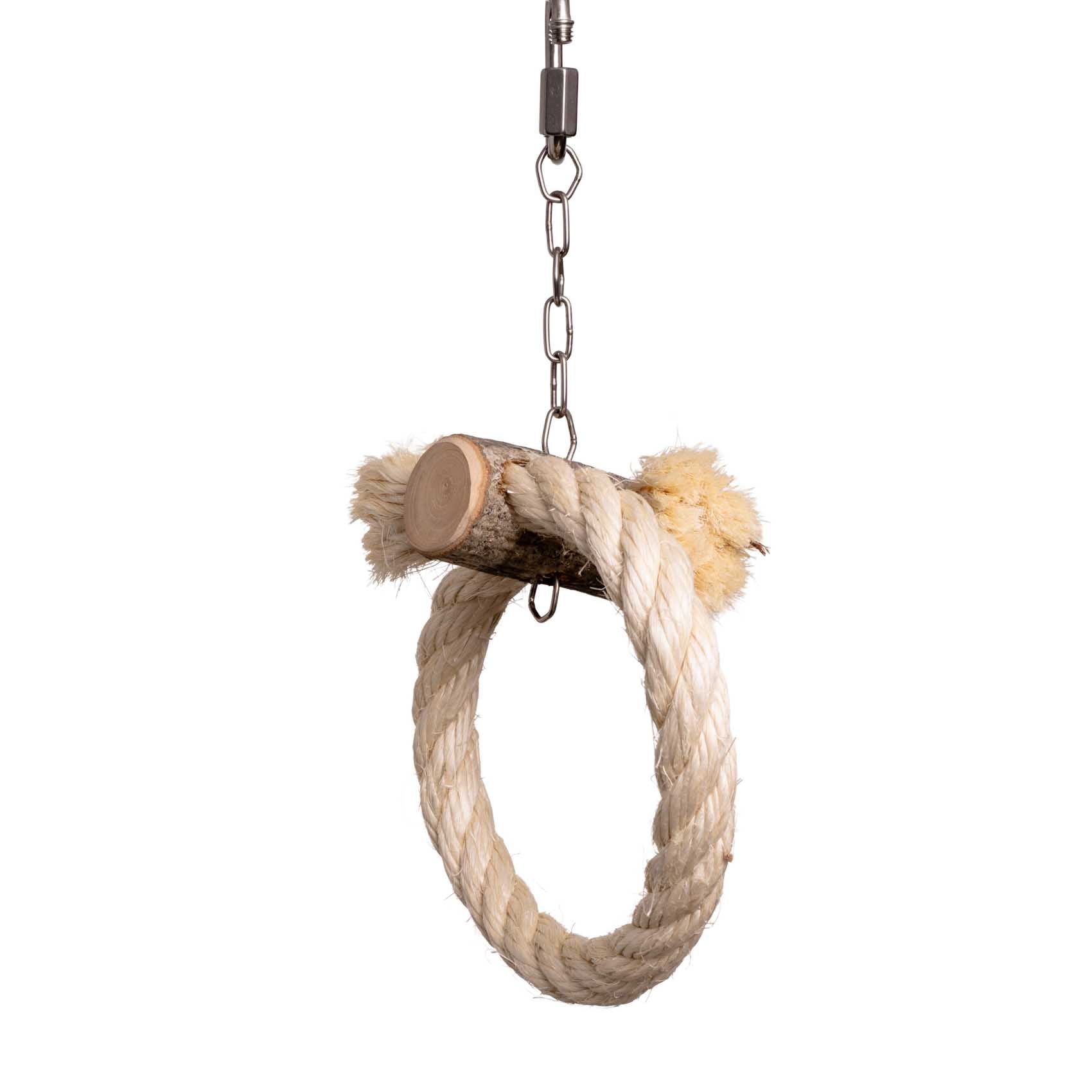 rico-s-futterkiste-sisalring-schaukel-mini-vogelspielzeug-10-cm image 2