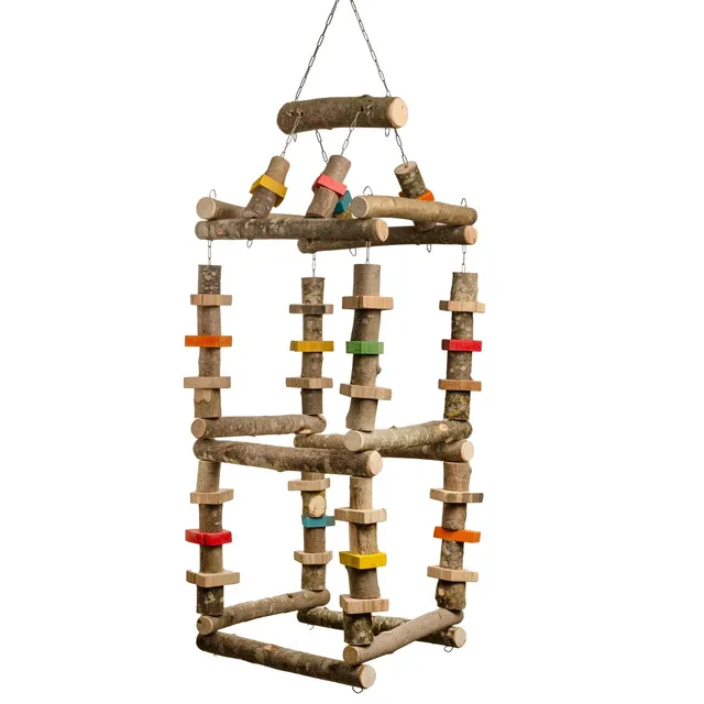 rico-s-futterkiste-schaukel-turm-jumbo-xxl-papageienschaukel image 1