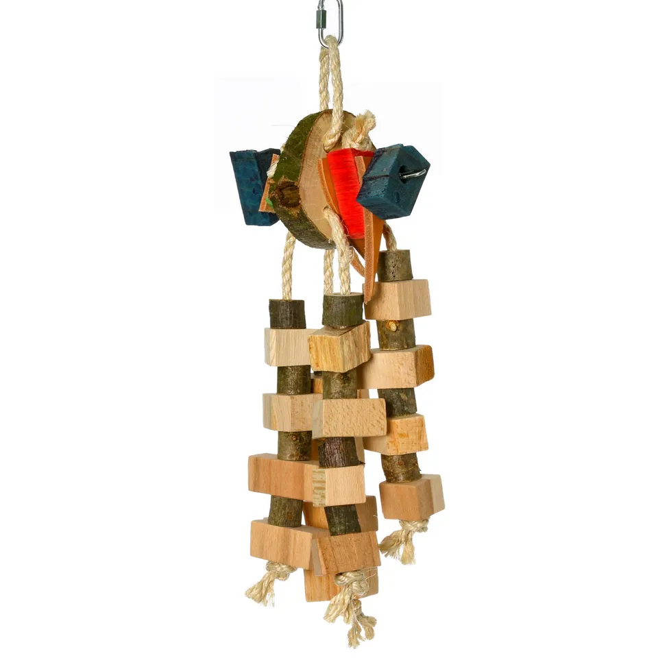 rico-s-futterkiste-twisted-leather-wood-spielzeug-holz-leder image 1