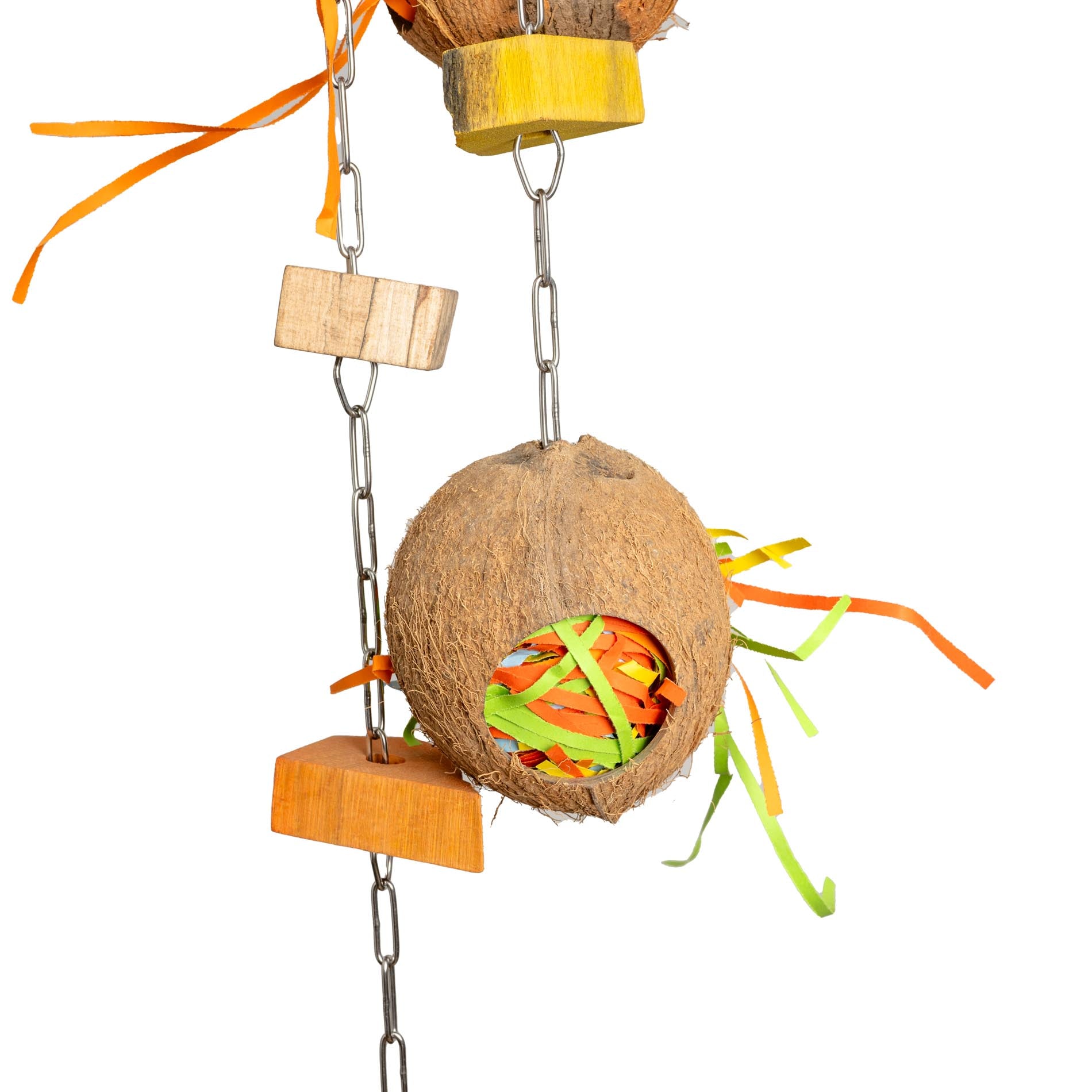 rico-s-futterkiste-kokosnuss-versteck-papageienspielzeug-foraging image 3