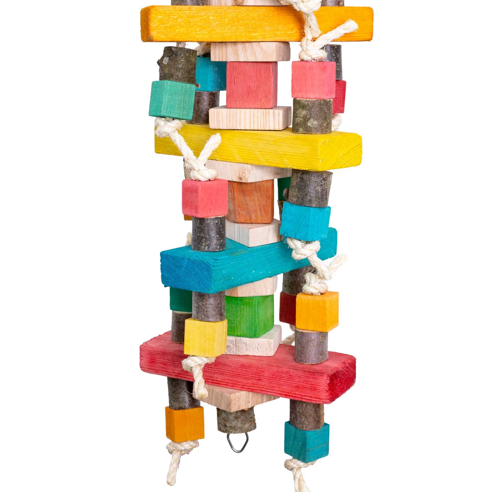 rico-s-lattenturm-papageienspielzeug-gro-holz-sisal-55cm image 2