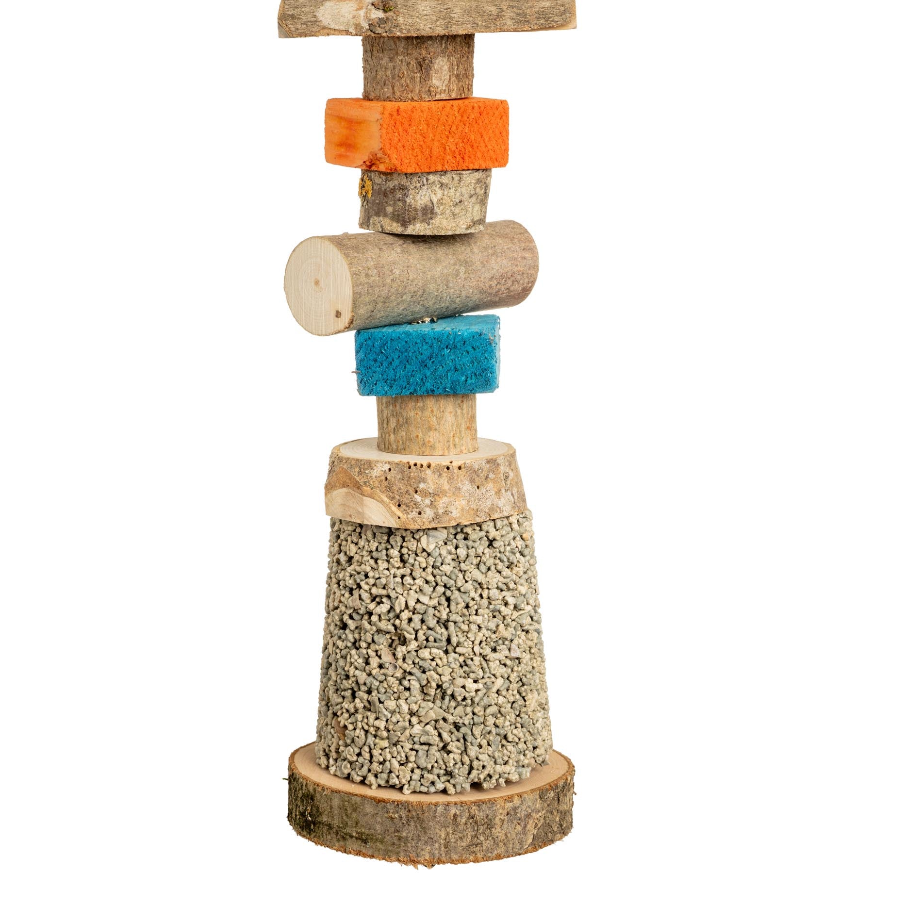 rico-s-futterkiste-stone-rope-mineralstein-large-papageienspielzeug-algenkalk image 2
