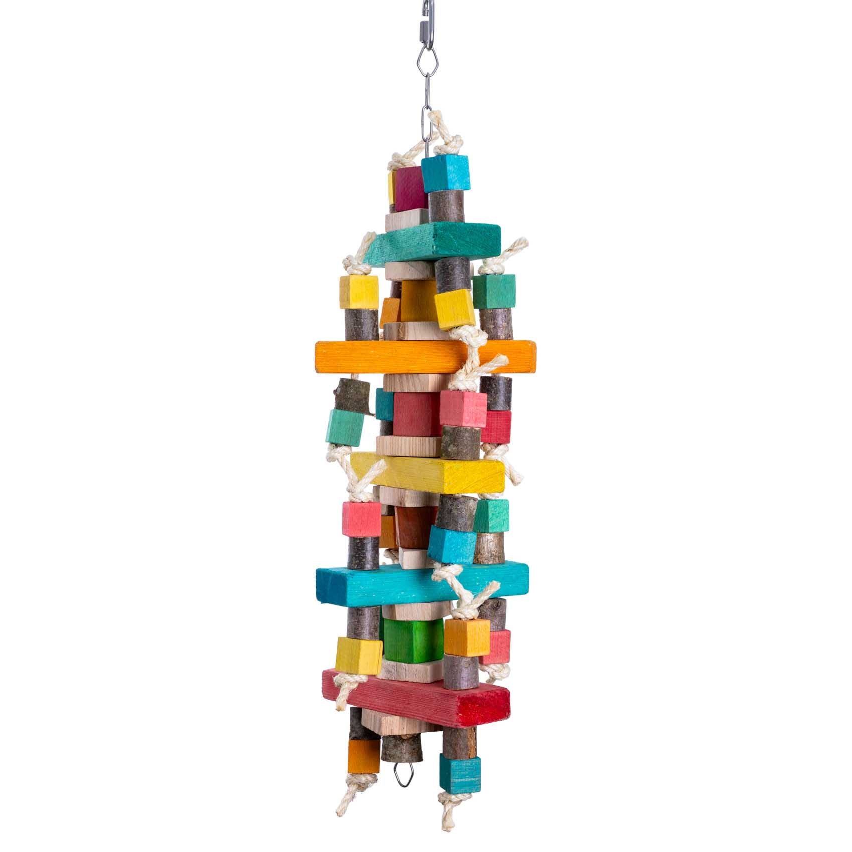 rico-s-lattenturm-papageienspielzeug-gro-holz-sisal-55cm image 1
