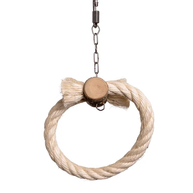 rico-s-futterkiste-sisalring-schaukel-mini-vogelspielzeug-10-cm image 1