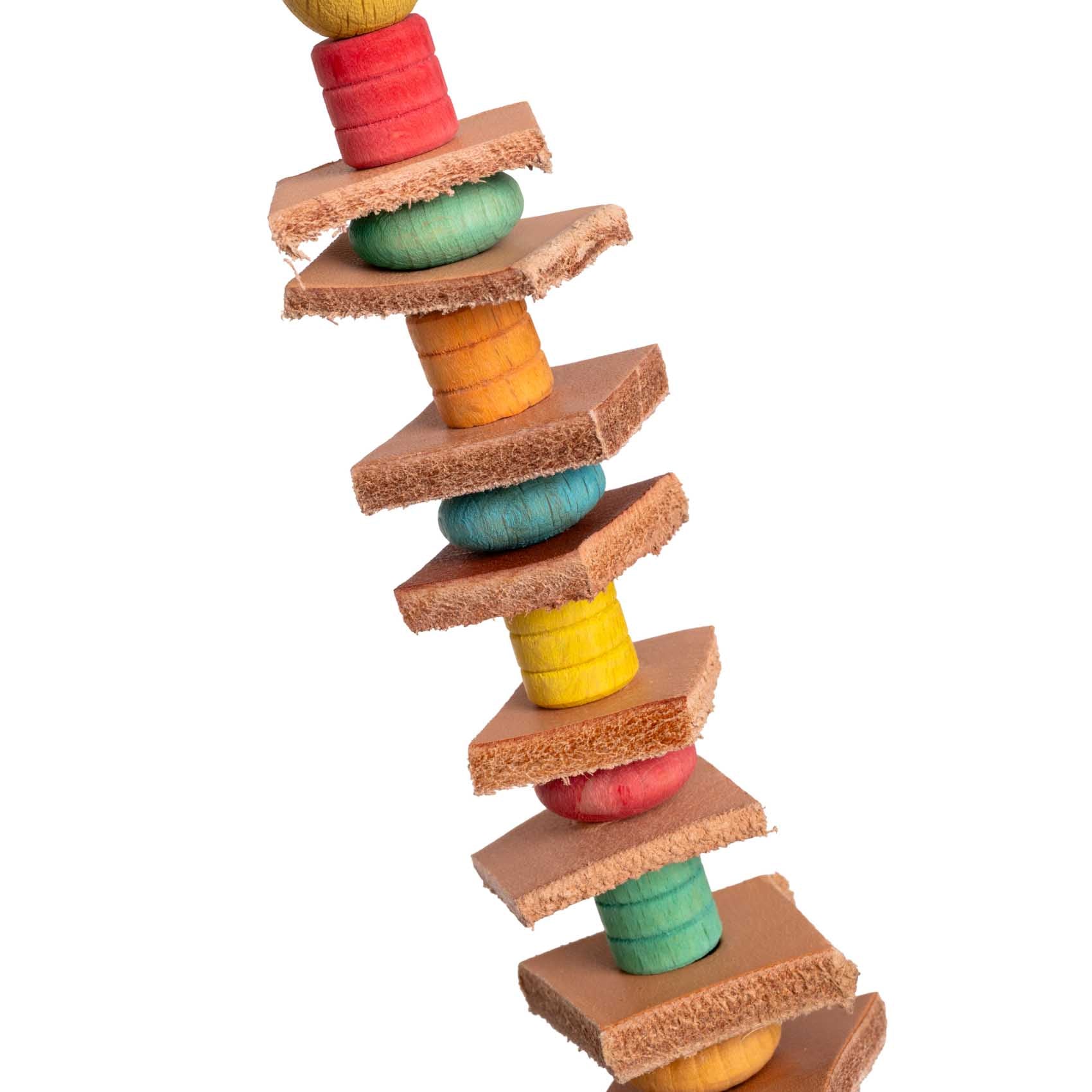 rico-s-futterkiste-lederspielzeug-mini-wellensittich-12-cm image 2