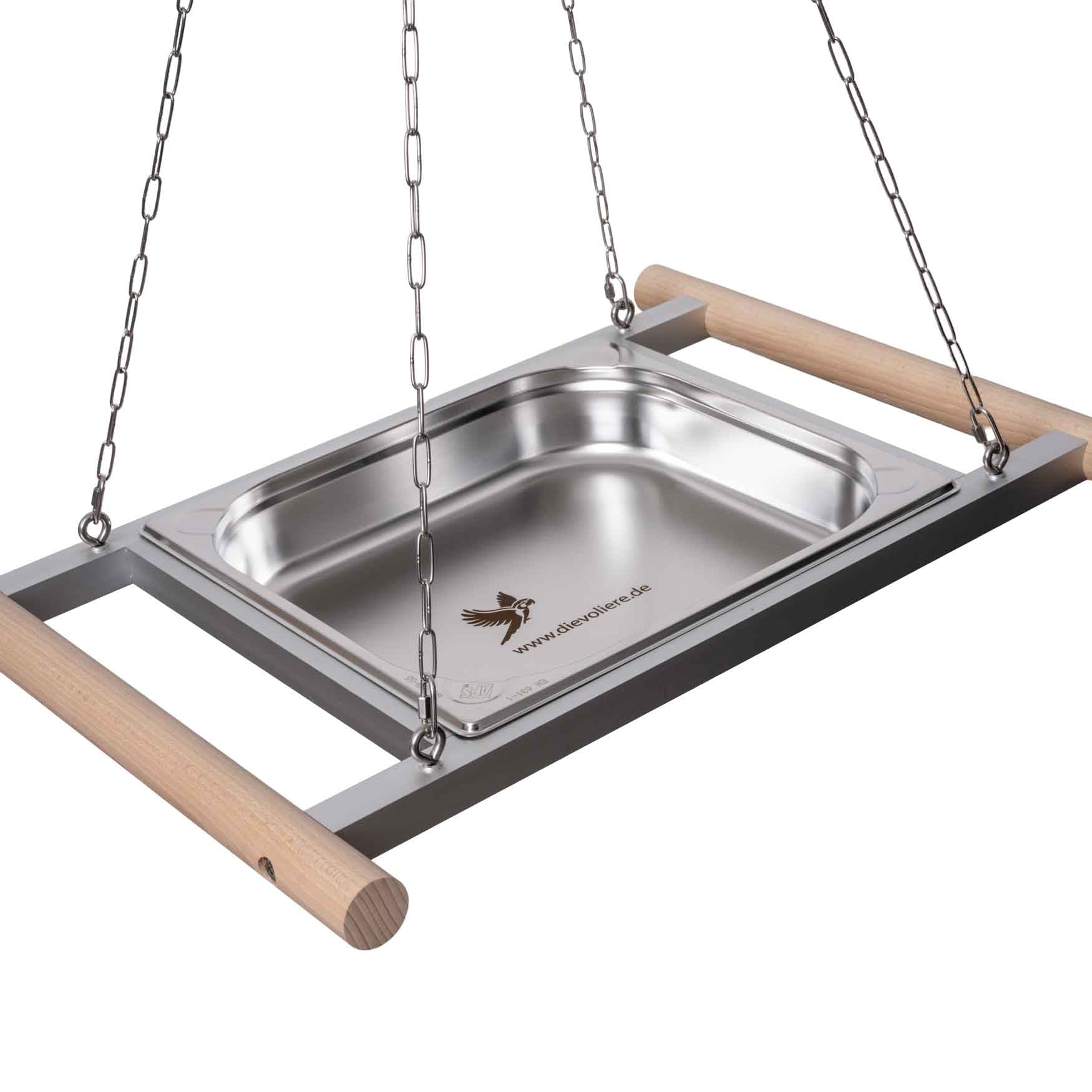 rico-s-futterkiste-edelstahlwanne-volierenzubeh-r-49x46-cm-schwingend image 4