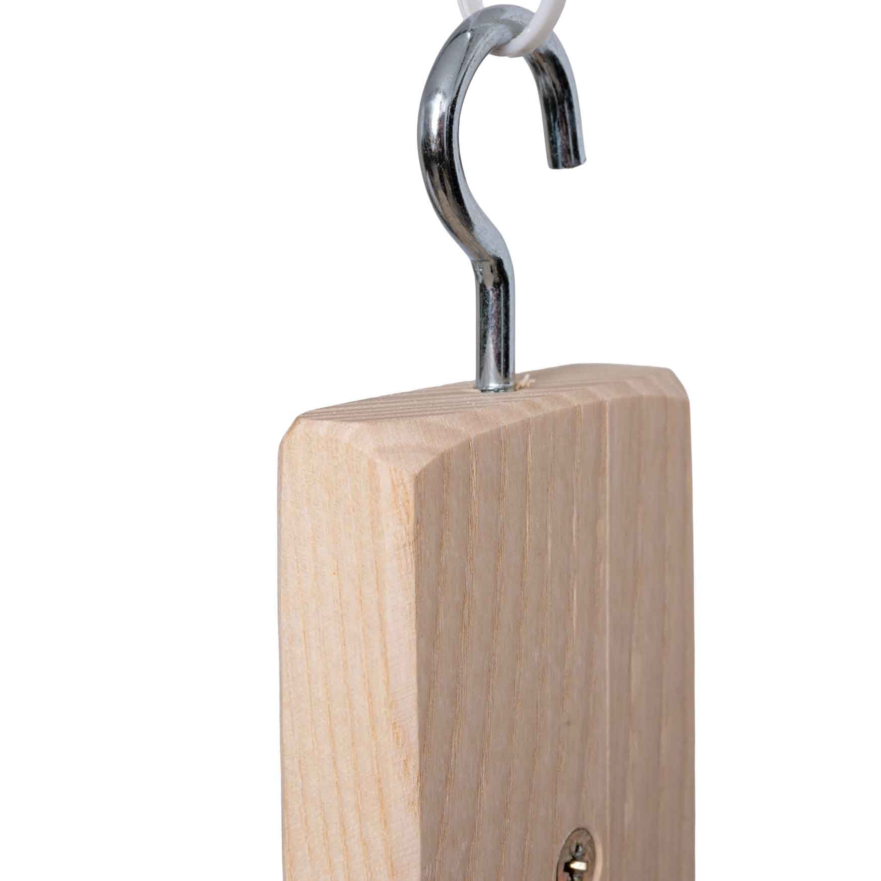 rico-s-futterkiste-holzleiter-rustikal-70-cm-papageienspielzeug image 2
