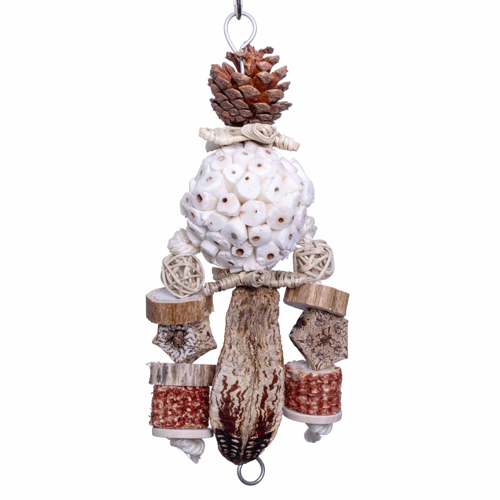 rico-s-futterkiste-forest-puppet-sittichspielzeug-natur-30-cm image 1