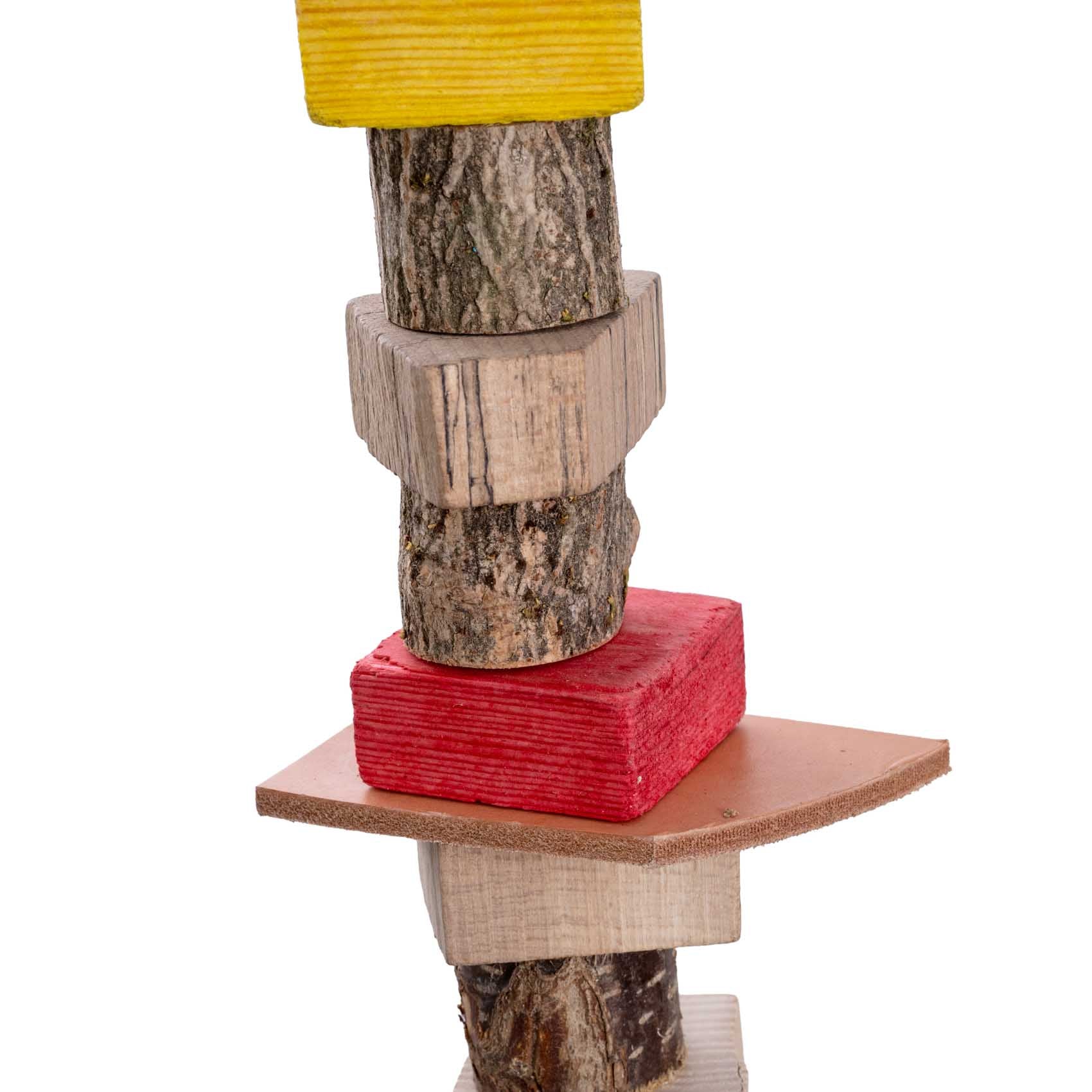 rico-s-futterkiste-doppelschaukel-papageienschaukel-naturholz-70cm image 2