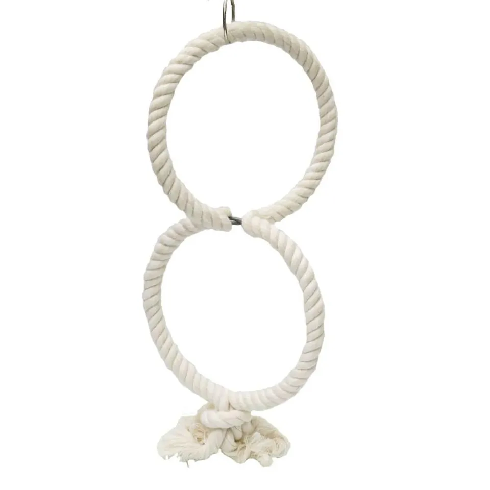 rico-s-futterkiste-baumwoll-doppelring-vogelspielzeug-2x-24-cm image 1