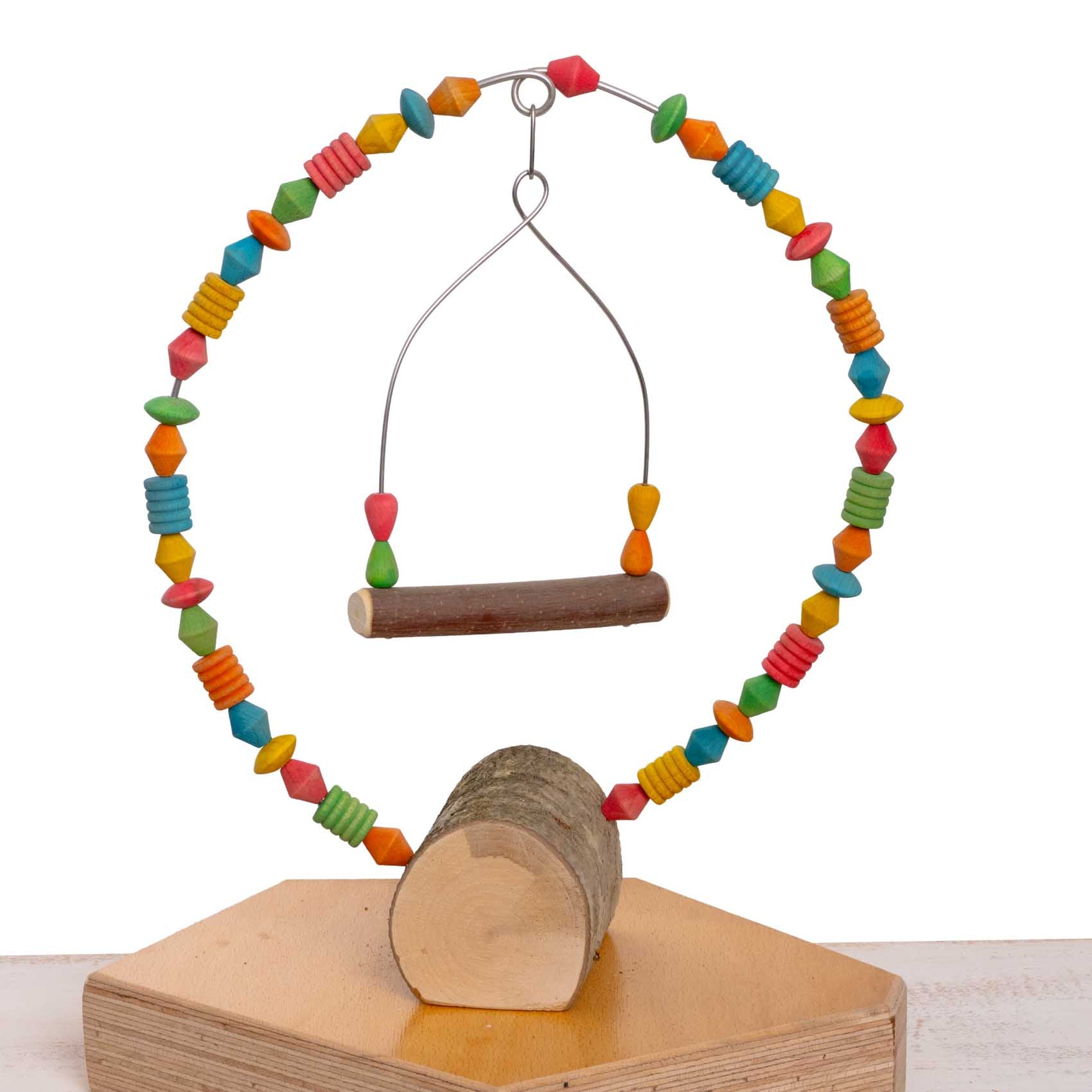 rico-s-futterkiste-sittich-schaukel-bogen-knabberspielzeug-vario-30cm image 1