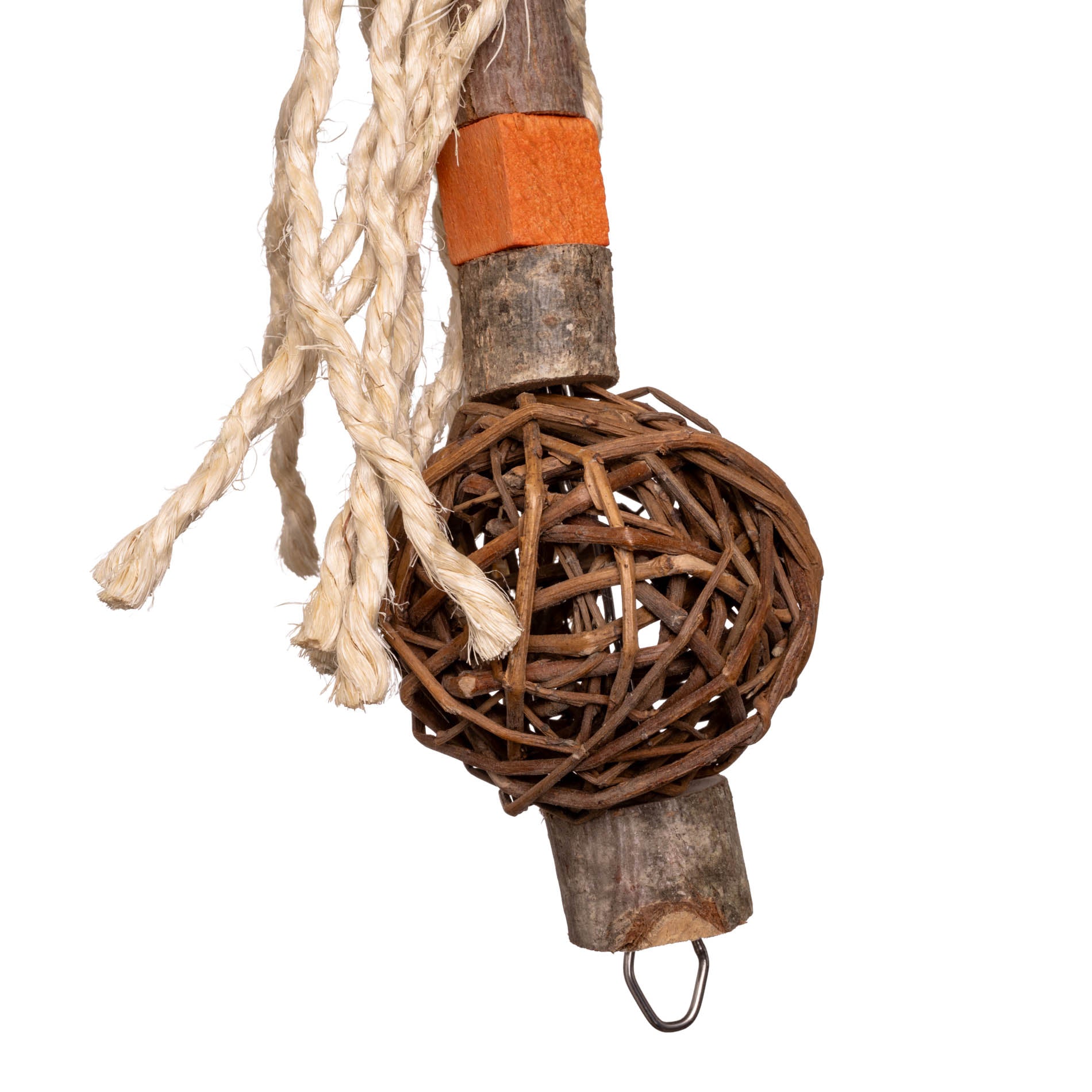 rico-s-futterkiste-sisalderwisch-papageienspielzeug-holz-sisal-28-cm image 2