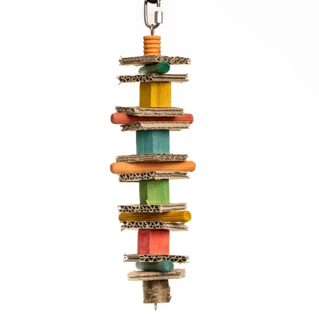 rico-s-futterkiste-holzst-bchen-schredder-sittichspielzeug-25-cm image 1