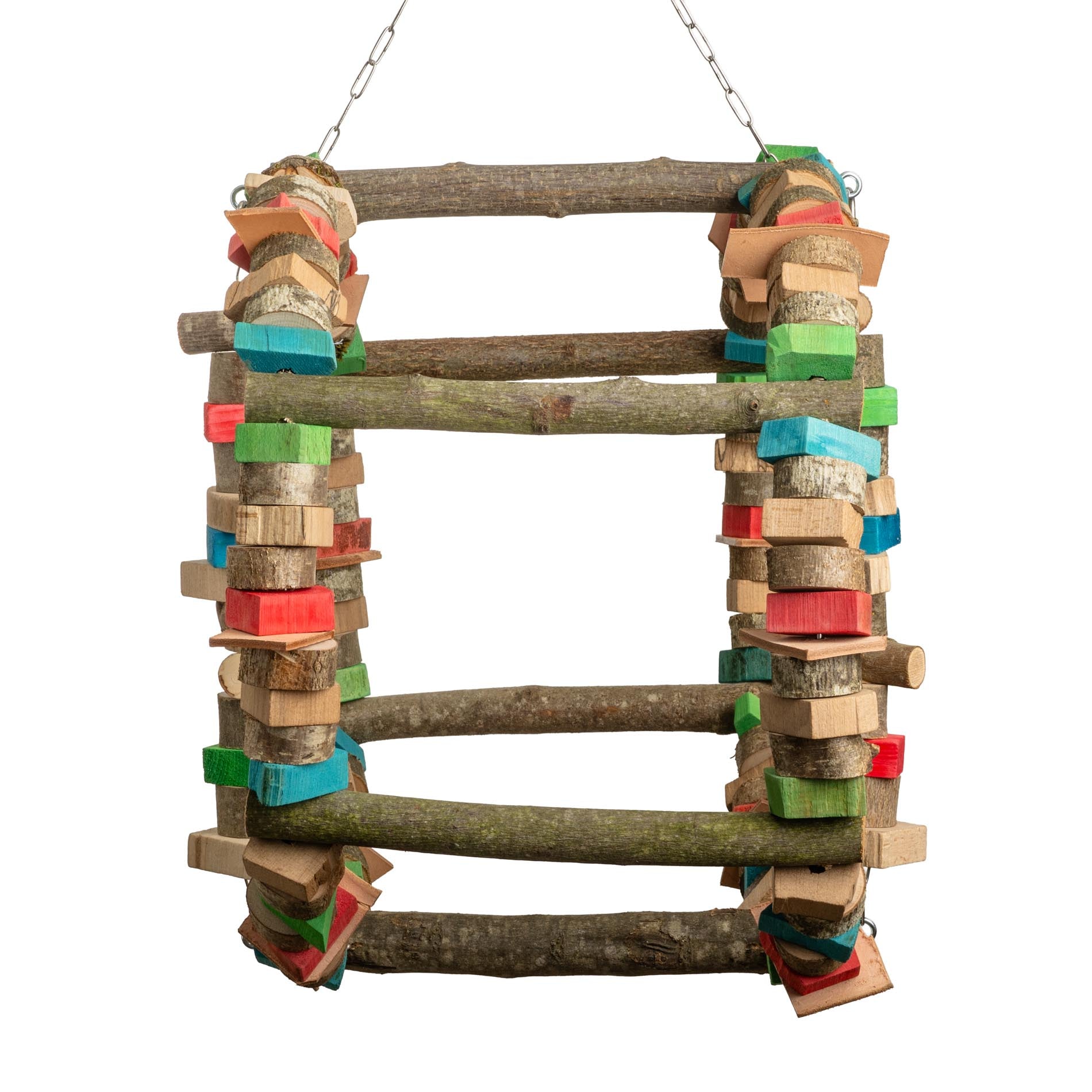 rico-s-futterkiste-riesenrad-xl-papageienspielzeug-holz-50-cm image 2